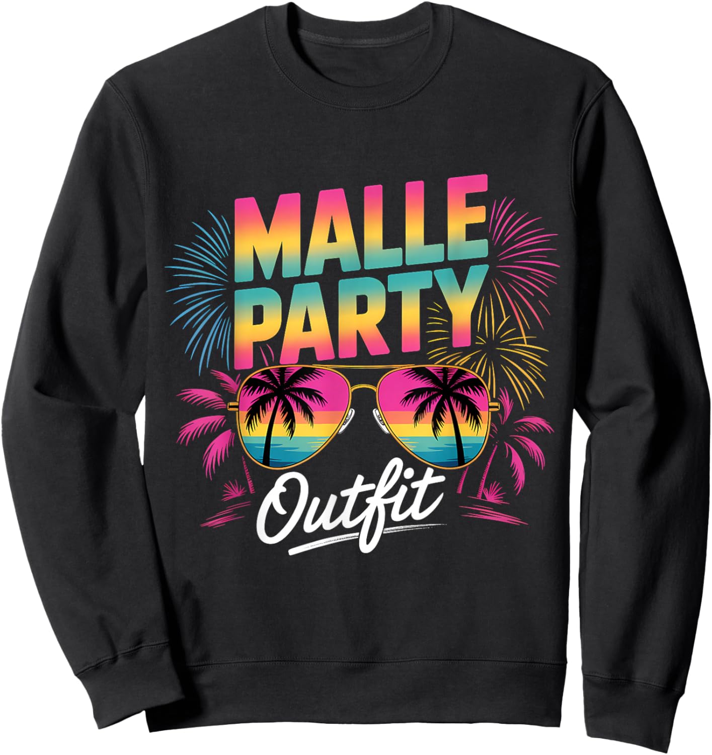 Malle Party Outfit Mallorca Sweatshirt - Sweatshirt | Black