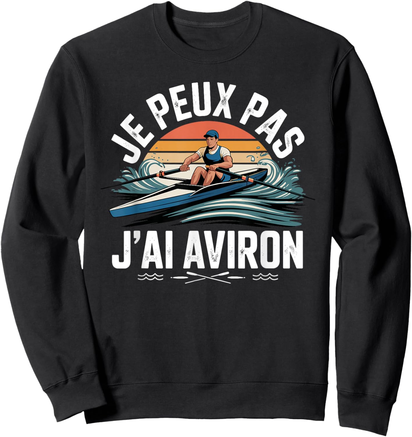 Je Peux Pas J'Ai Rowing Competition Sweatshirt - Sweatshirt | Black