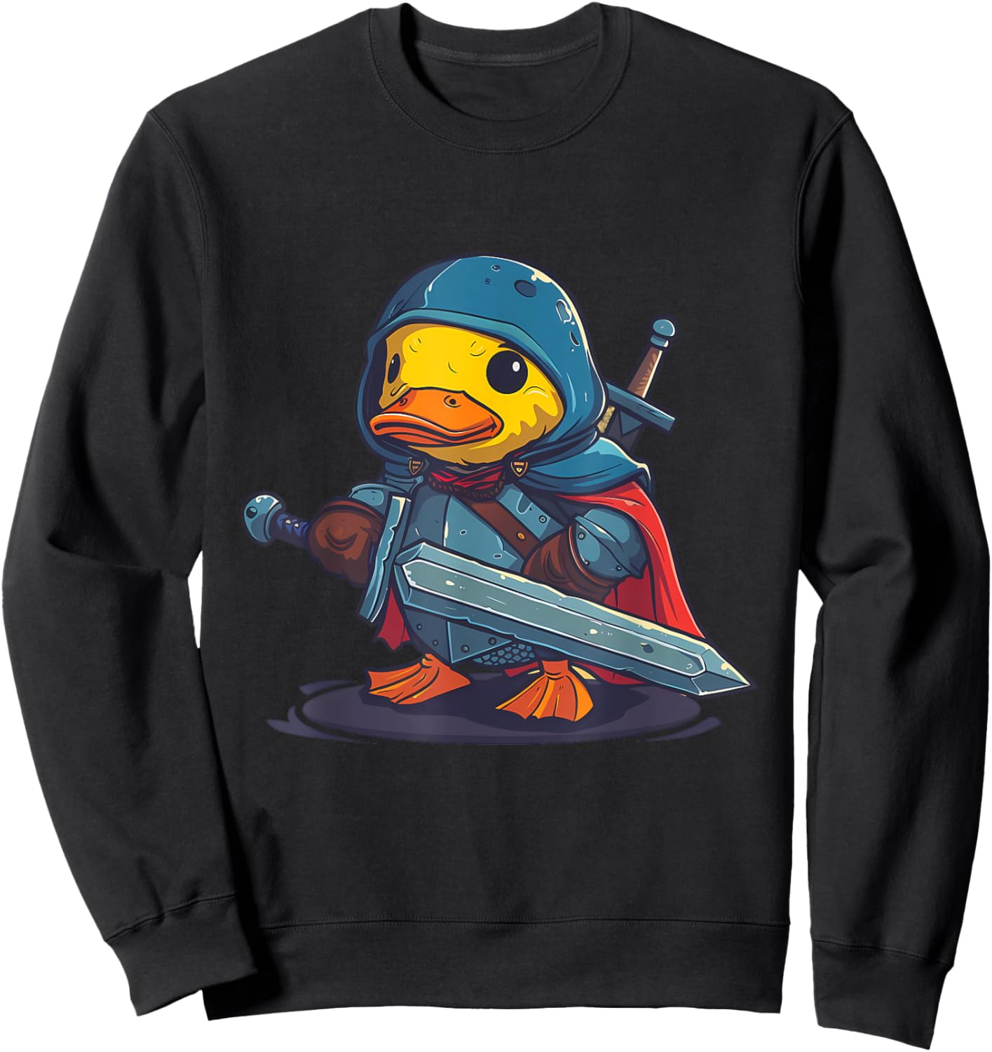Rubber Duck Knight Warrior Rubber Duckling Rubber Duckie Sweatshirt - Sweatshirt | Black