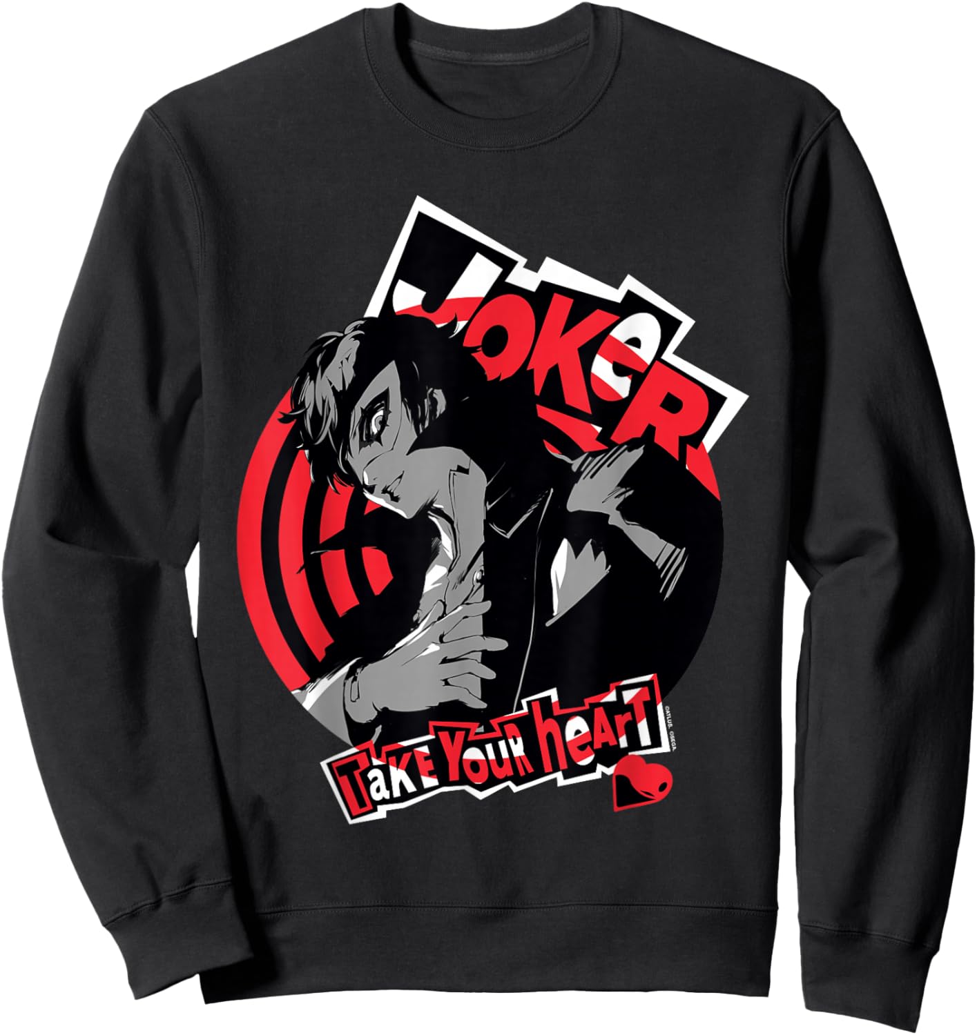 Persona 5 Joker Take Your Heart ATLUS Sweatshirt - Sweatshirt | Black