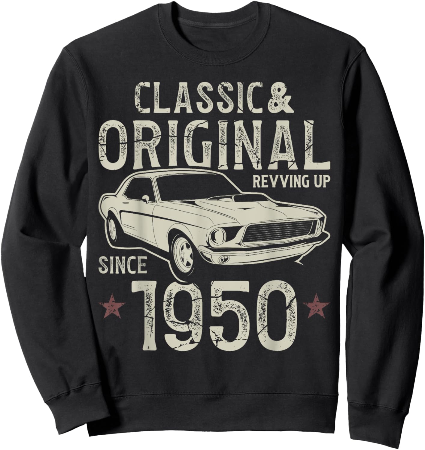 75th Birthday 1950 Classic Car Sweatshirt - Sweatshirt | Black