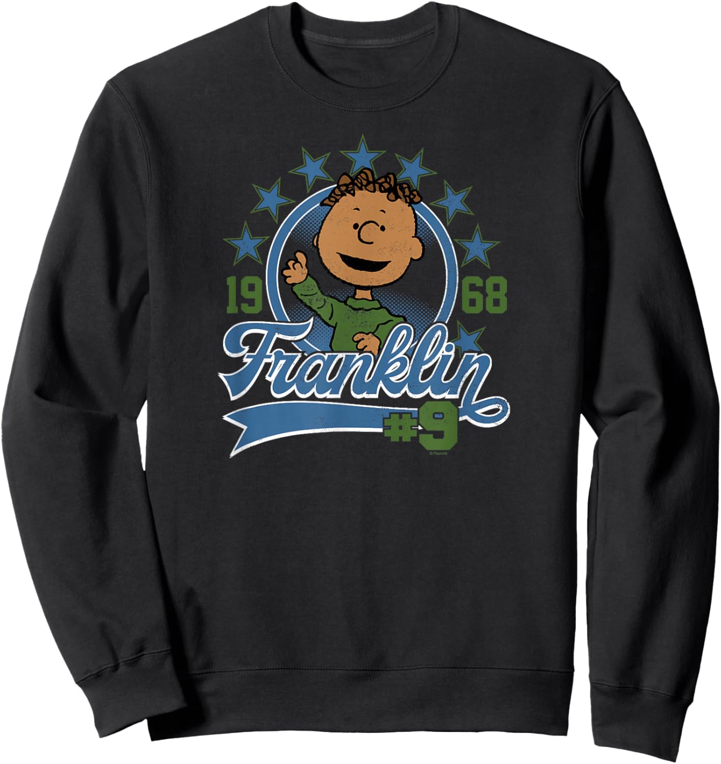 Peanuts - Franklin - Number 9 Sweatshirt - Sweatshirt | Black