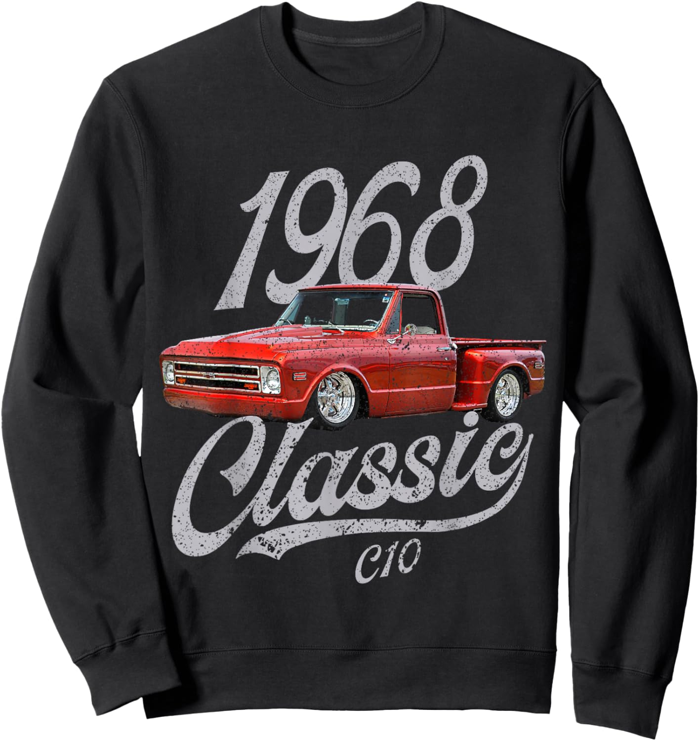 1968 68 C10 Truck Sweatshirt - Sweatshirt | Black