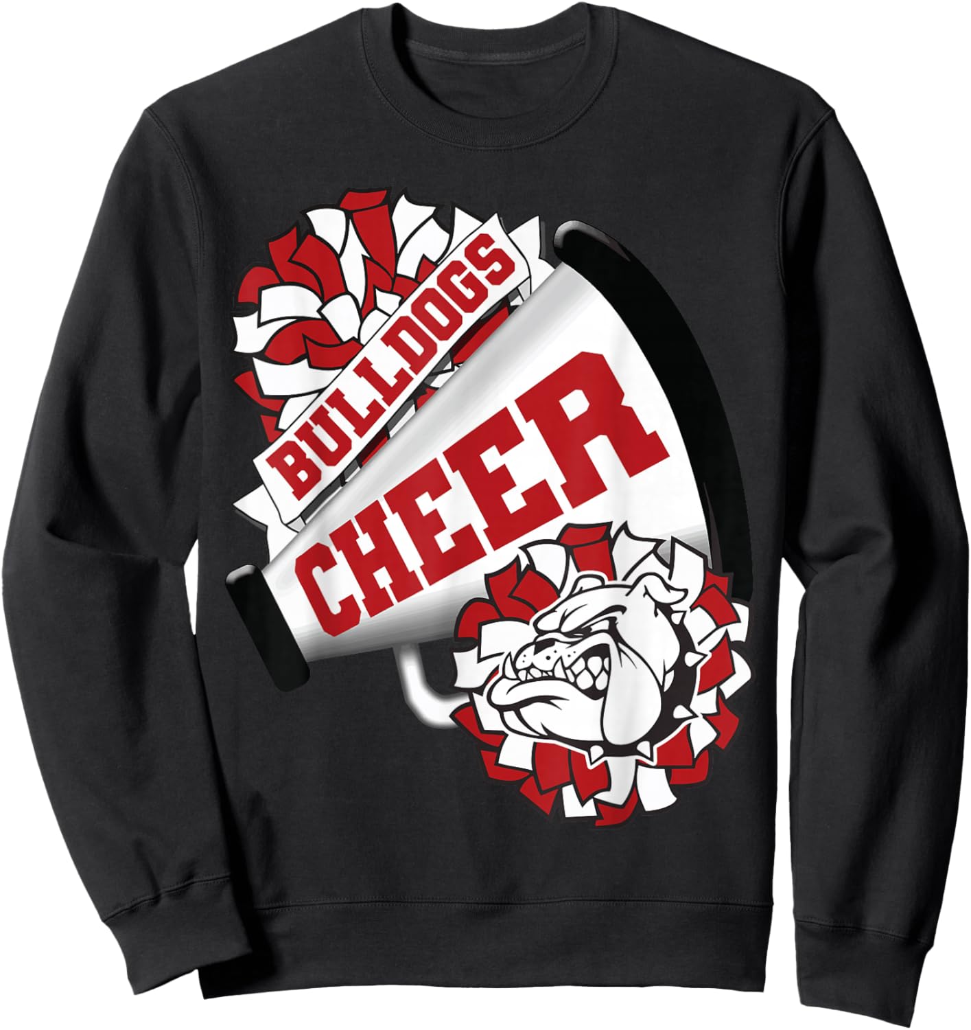Dog Cheer Back To School Spirit Cheerleading Sweatshirt - Sweatshirt | Black