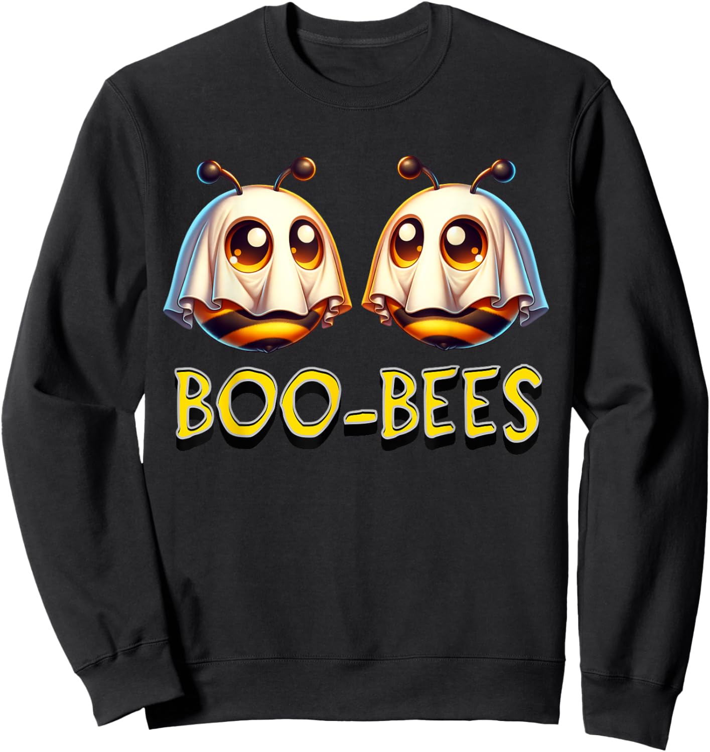 Freche Halloween Boo-Bees - Lustige Gruselige Geisterhummeln Sweatshirt - Sweatshirt | Black