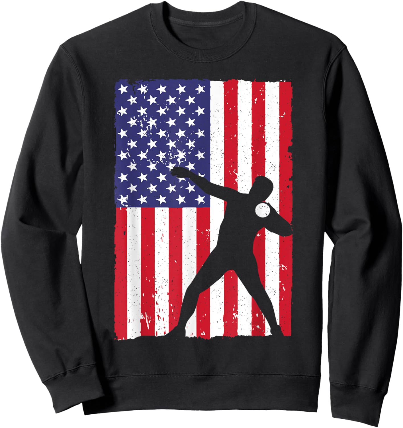 Cool Shot Put Design Women Track And Field Shot Put Sweatshirt - Sweatshirt | Black