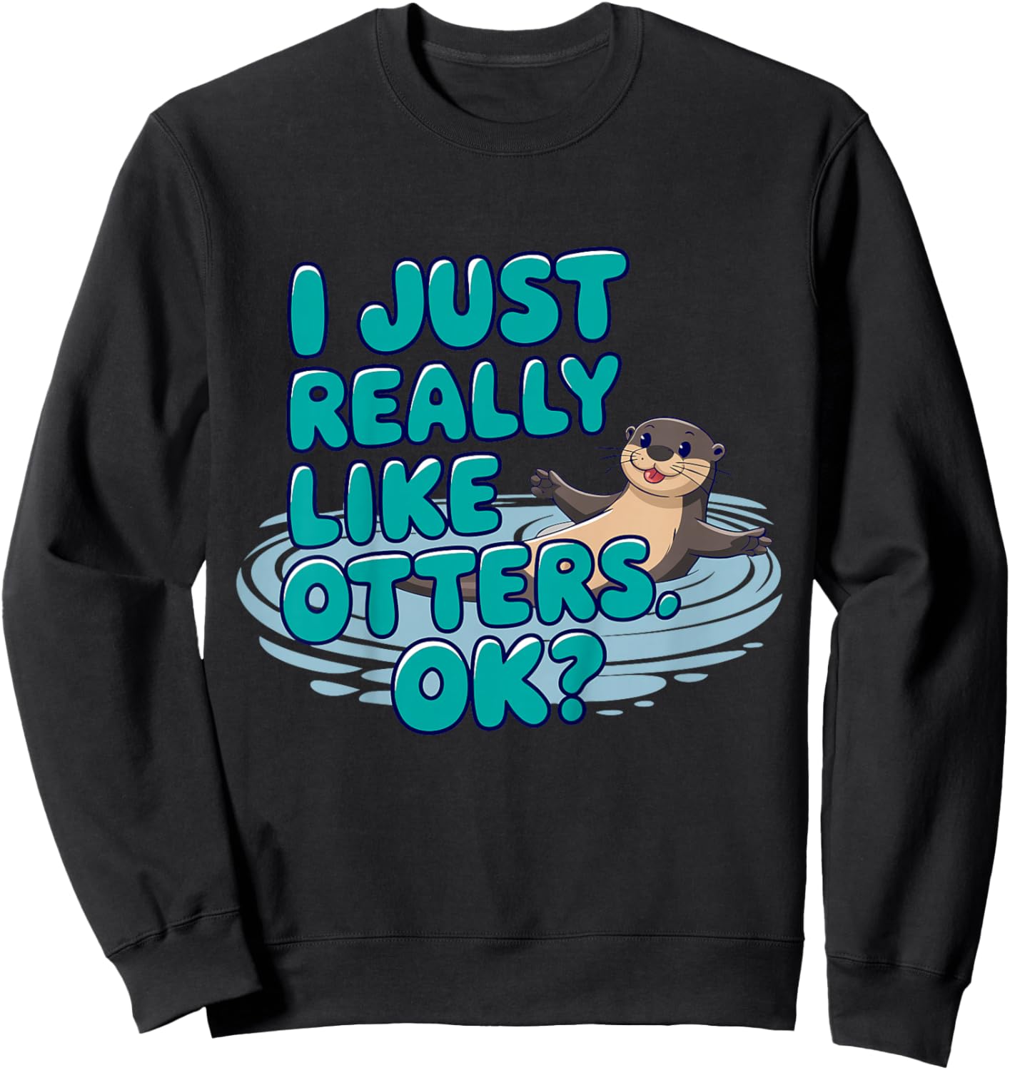 Kids Otter Kids Sweatshirt - Sweatshirt | Black