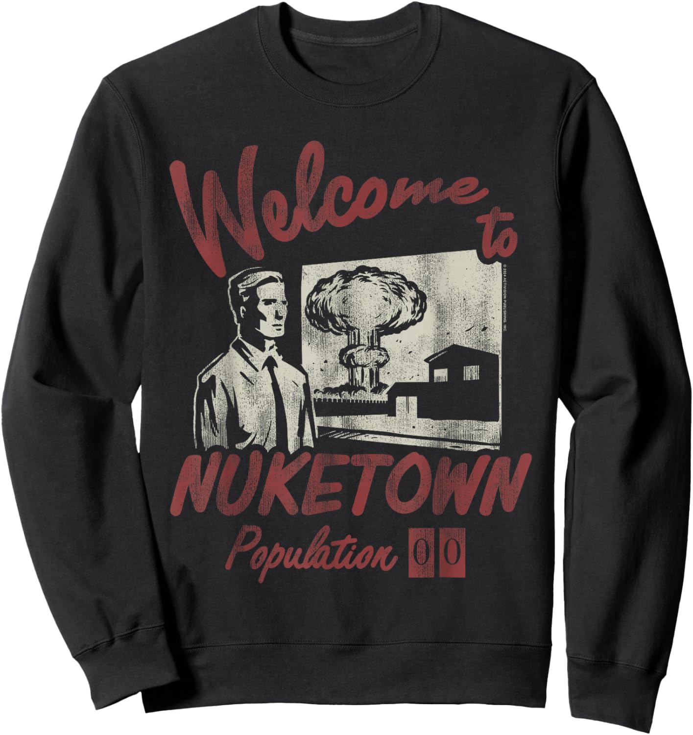 Call of Duty Welcome to Nuketown Population 00 Video Game Sweatshirt - Sweatshirt | Black