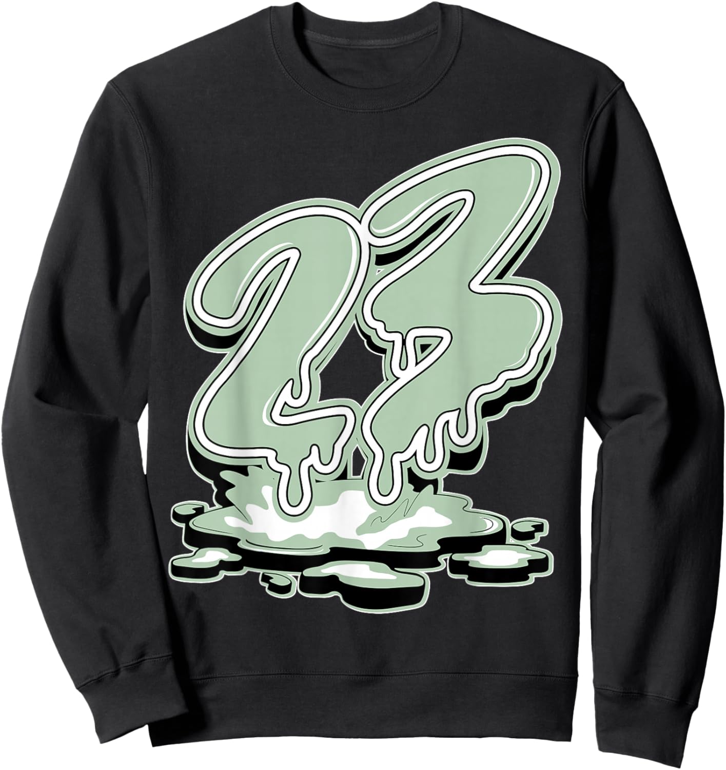 23 Drip Seafoam Abundance 4s Matching Women Sweatshirt - Sweatshirt | Black