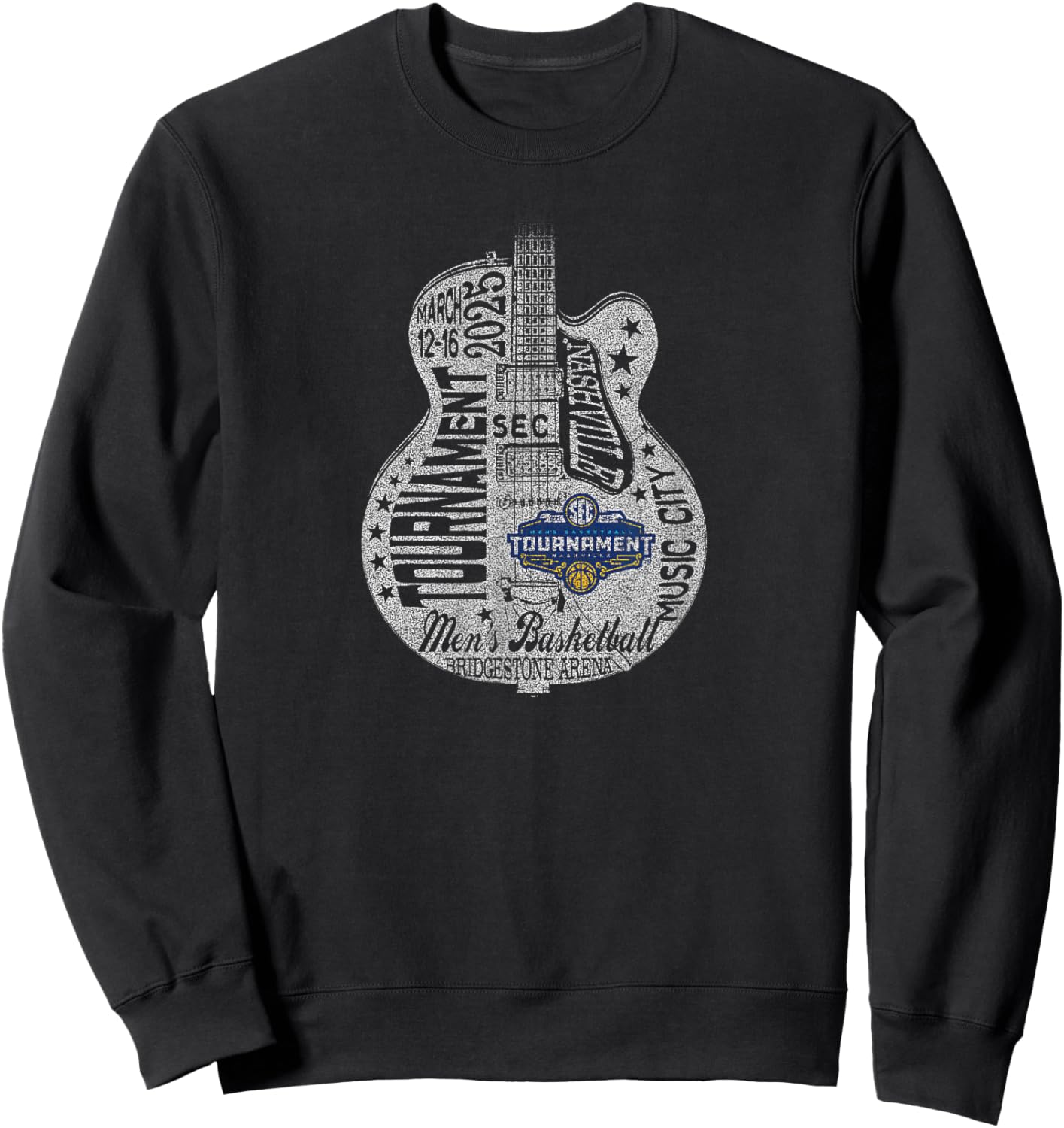 SEC Men's Basketball Tournament 2025 Vintage Sweatshirt - Sweatshirt | Black