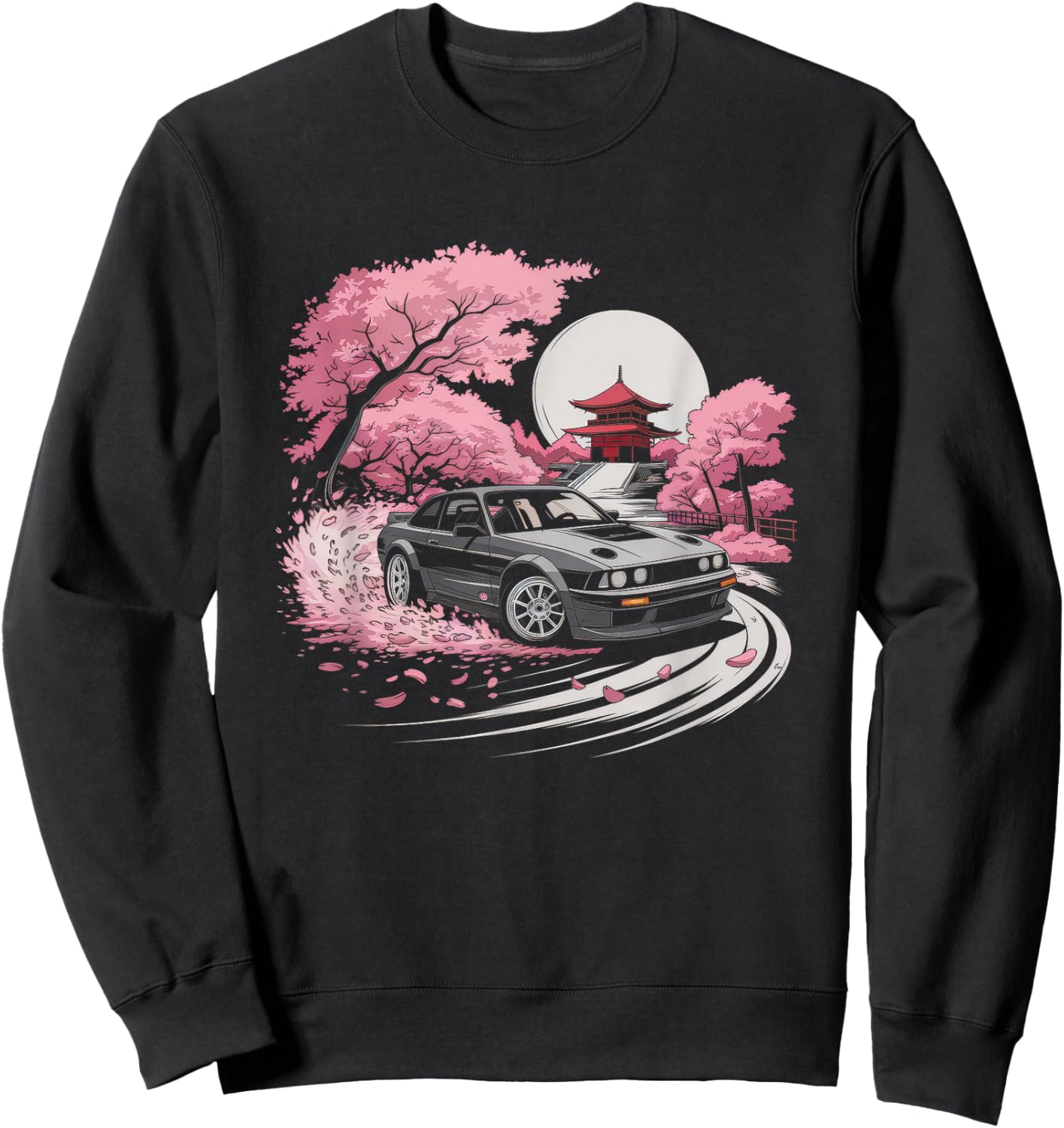 Japanese Car Men JDM Japan Street Racing Streetwear Sweatshirt - Sweatshirt | Black