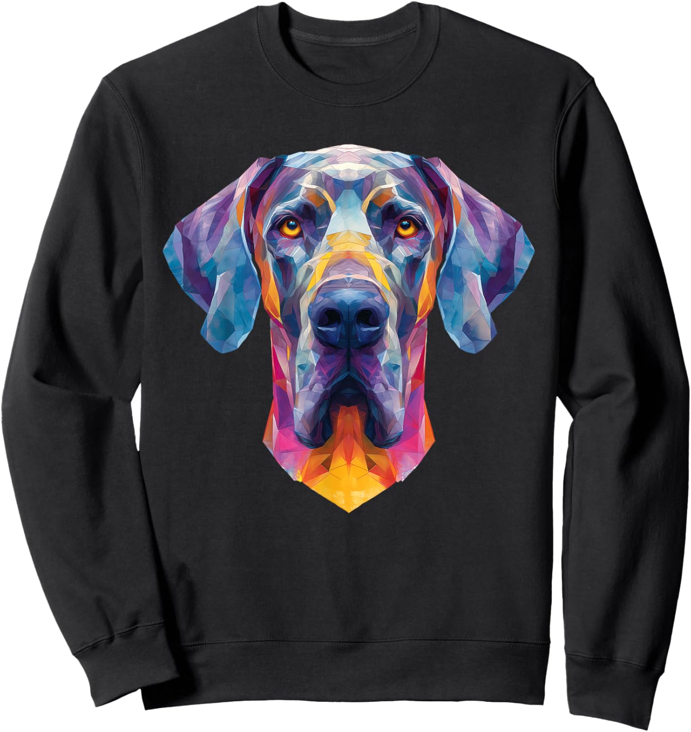 Great Dane Dog Art Graphic Sweatshirt - Sweatshirt | Black