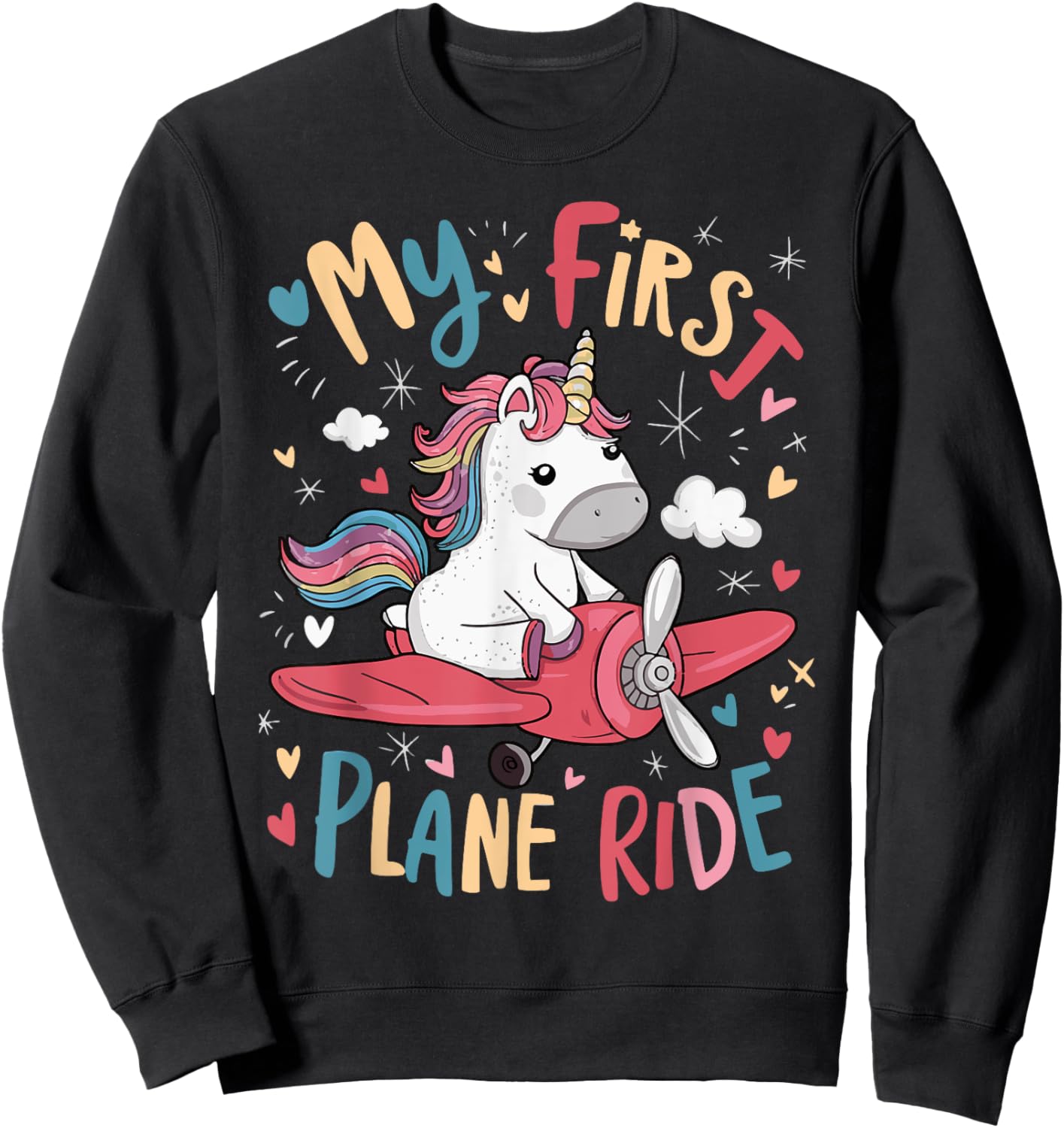 My First Plane Ride Sweatshirt - Sweatshirt | Black