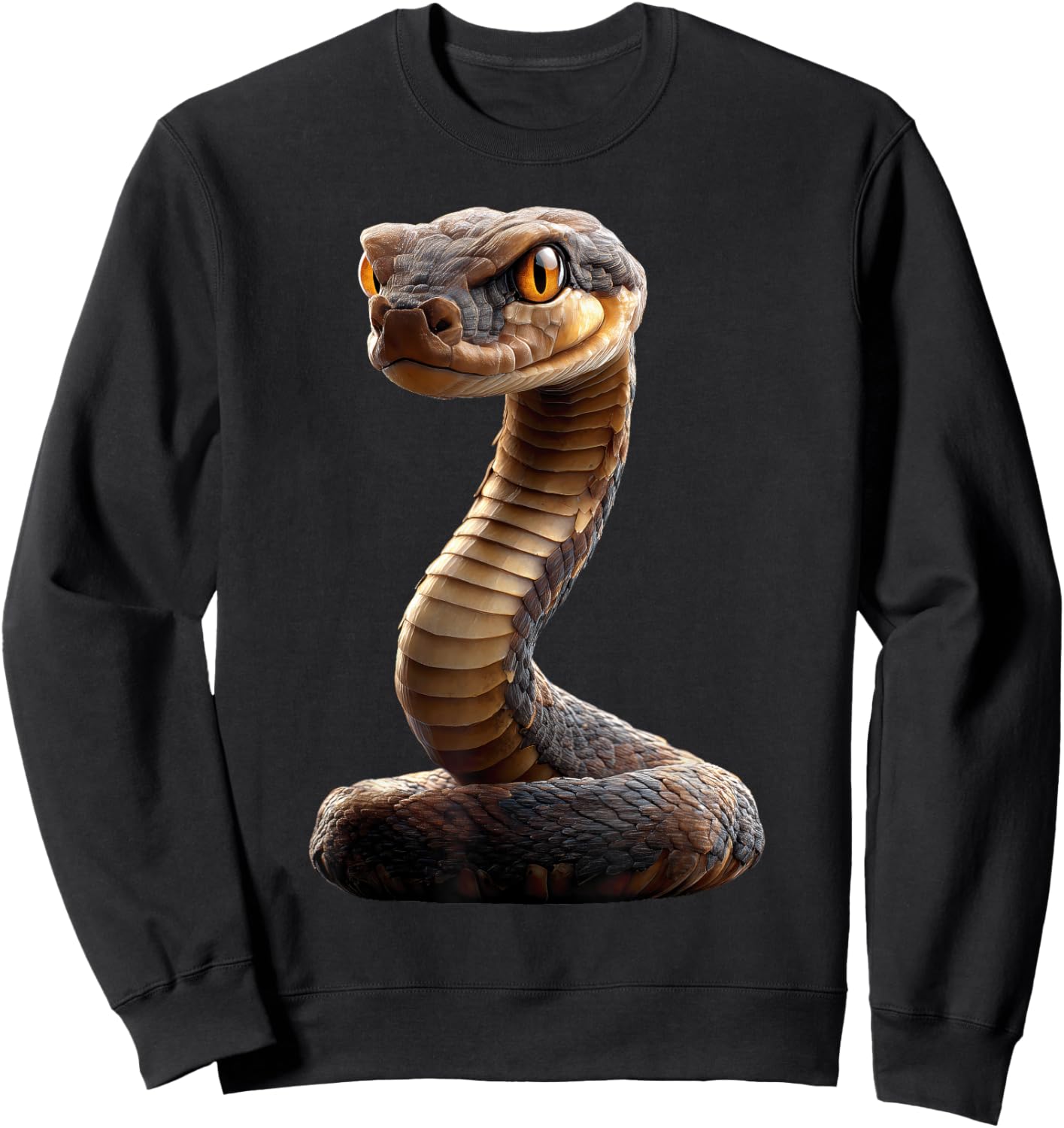 Snake Python Cobra Mamba Rattlesnake Lover Cute Snakes Sweatshirt - Sweatshirt | Black