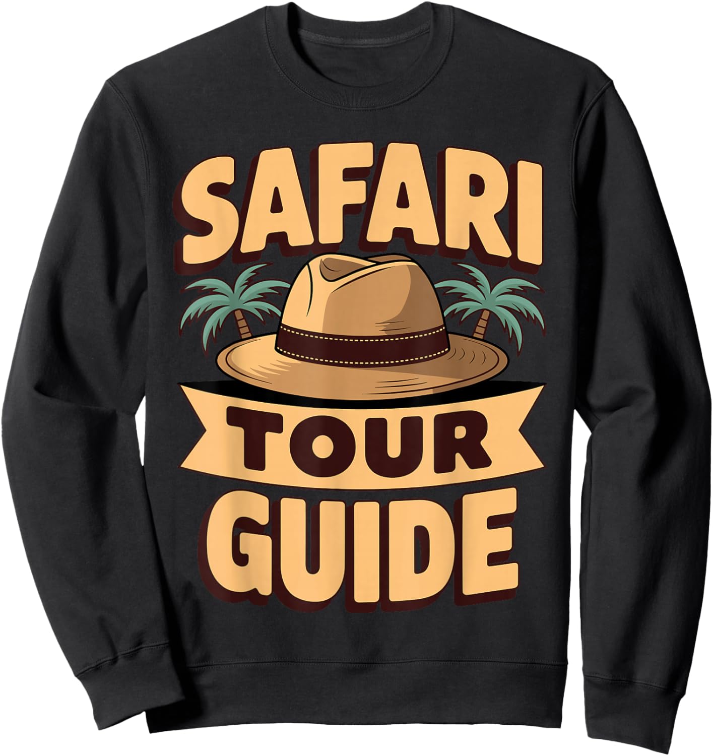 Cool Safari Tour Guide Design Women Zookeeper Safari Sweatshirt - Sweatshirt | Black