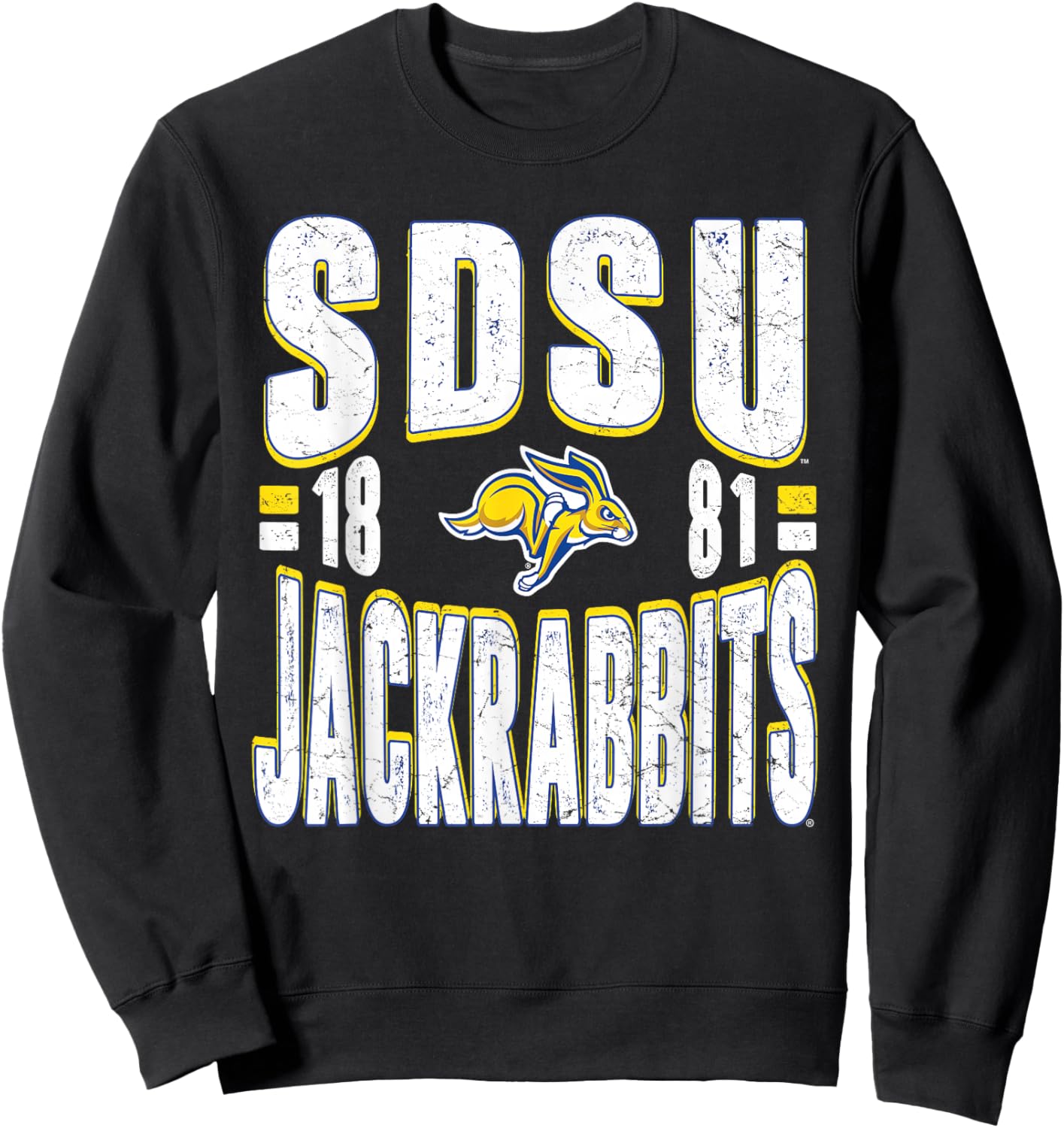 South Dakota State Jackrabbits Vintage 90's Retro Royal Blue Sweatshirt - Sweatshirt | Black