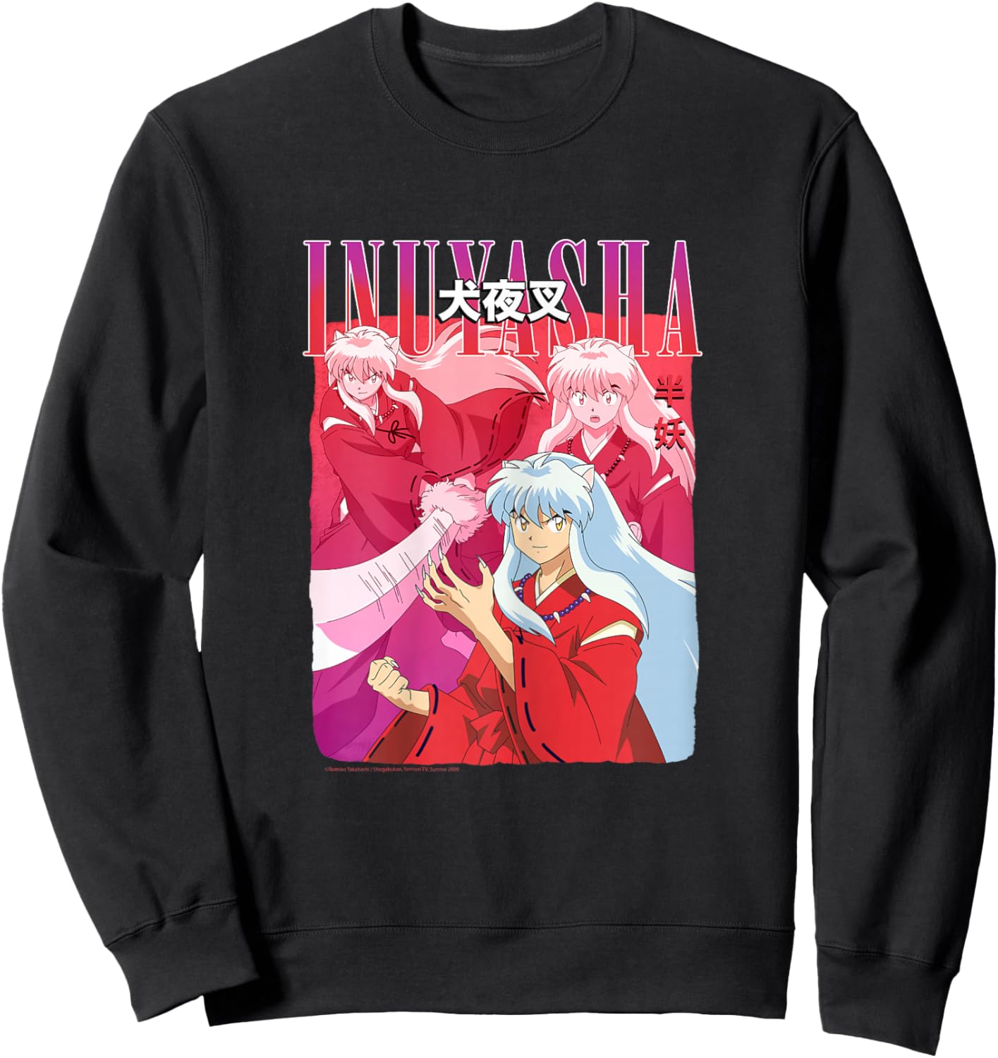 Inuyasha Half Demon Action Trio Sweatshirt - Sweatshirt | Black