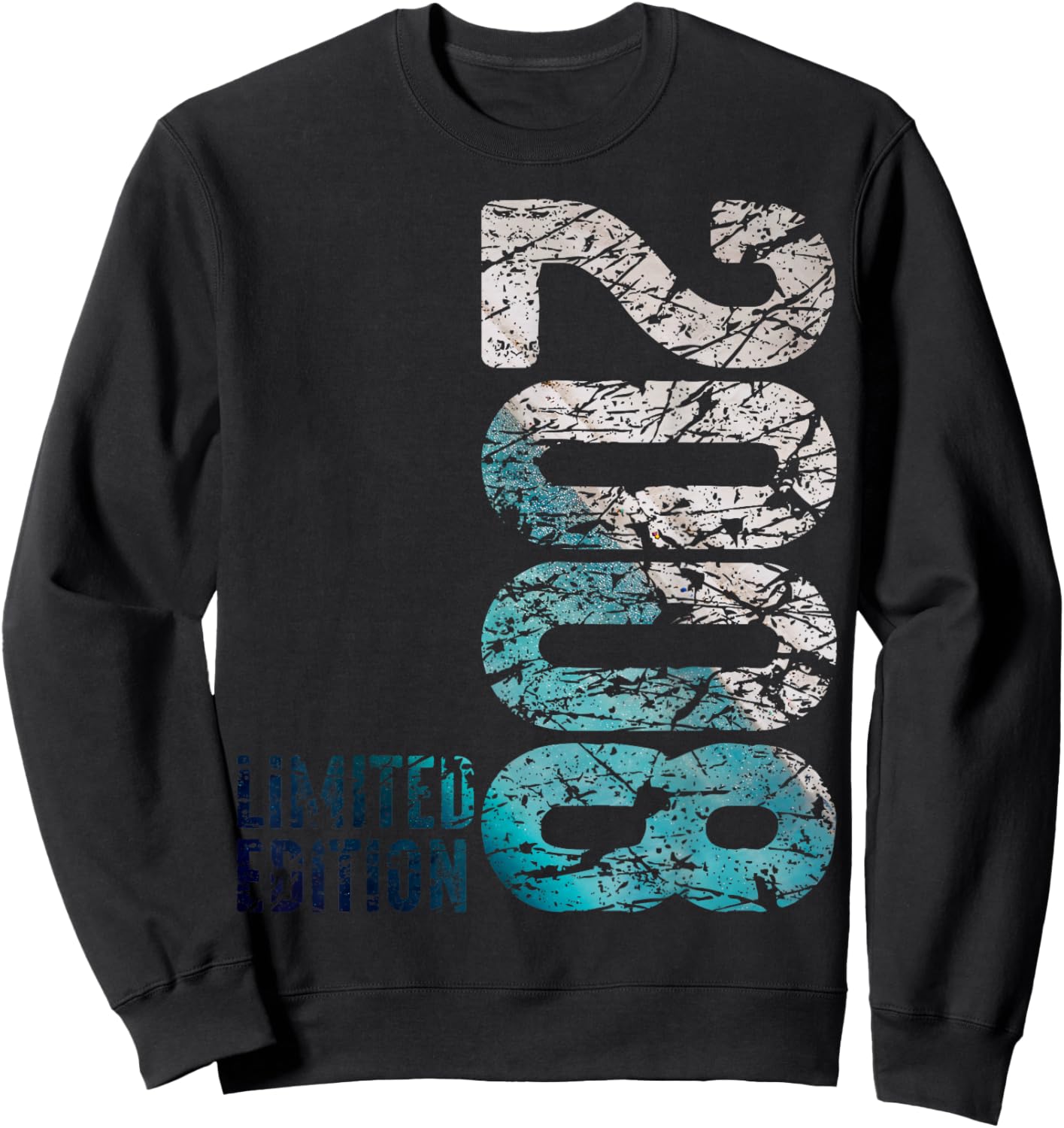 18e Anniversaire garçon Fille 18 Ans 2008 Cadeau drôle Sweatshirt - Sweatshirt | Black