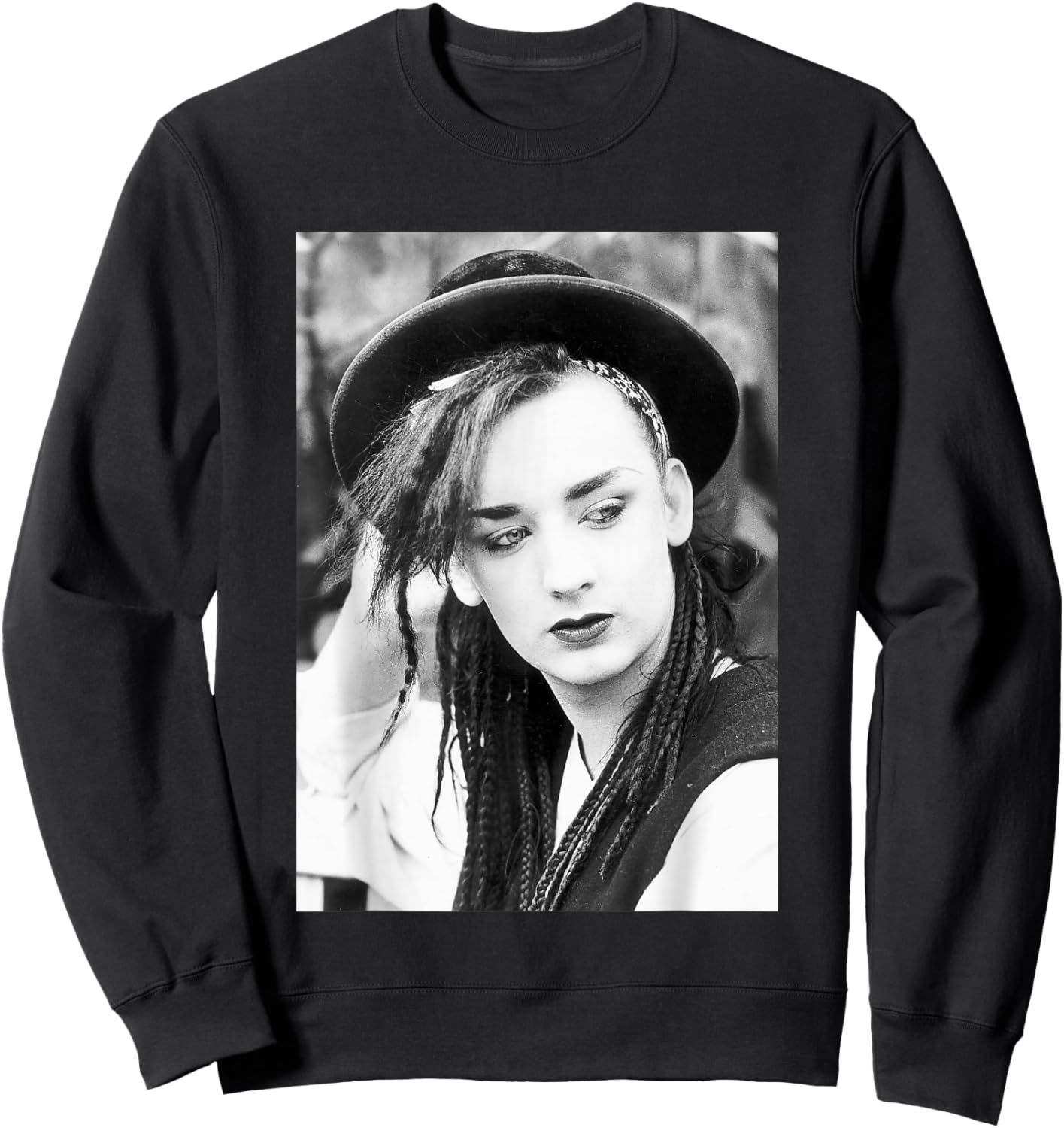 Boy George Pop Star of Culture Club 1982 Sweatshirt - Sweatshirt | Black