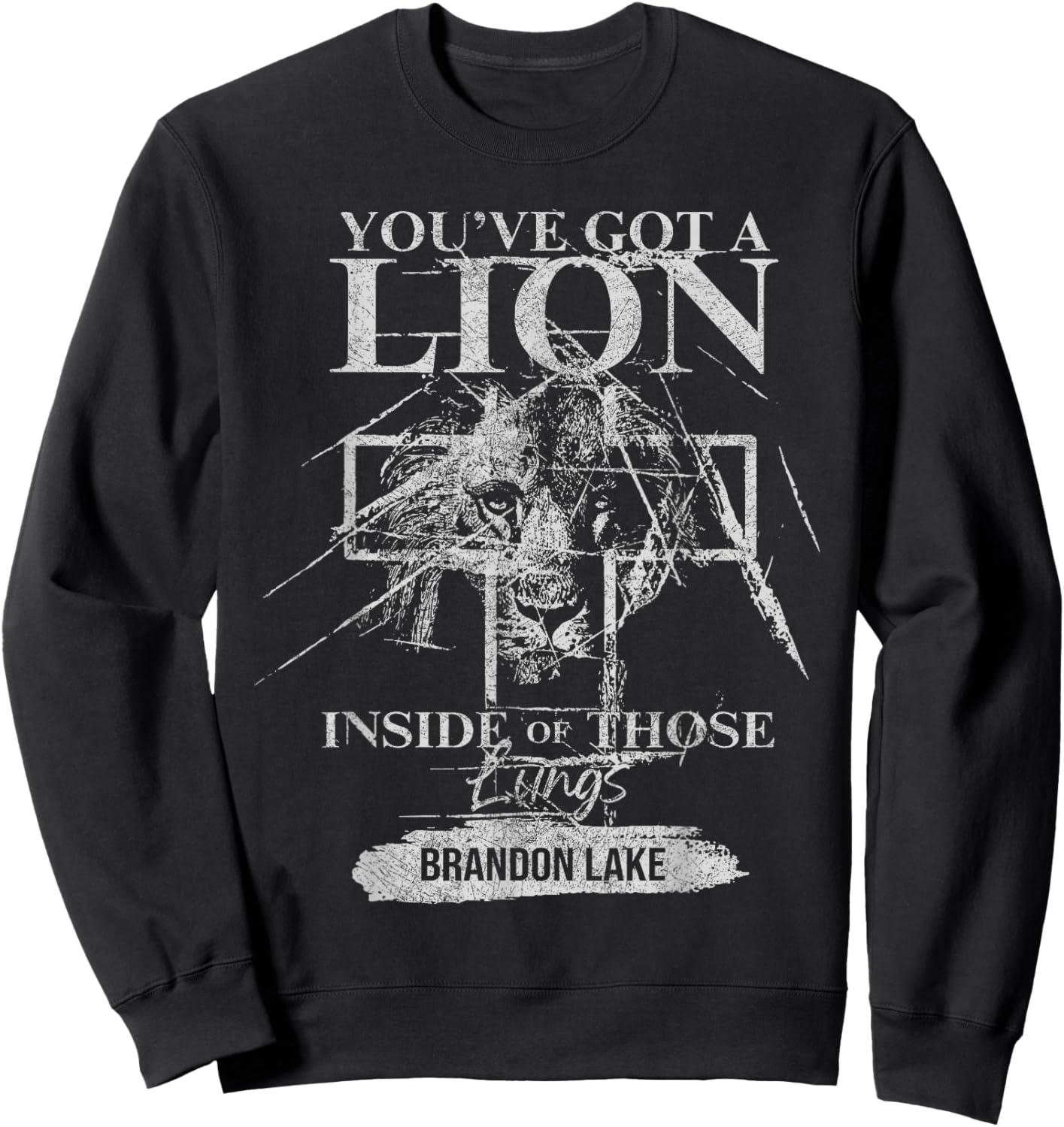 Let Your Lion Out Brandon Lake Merch Praise Jesus Sweatshirt - Sweatshirt | Black