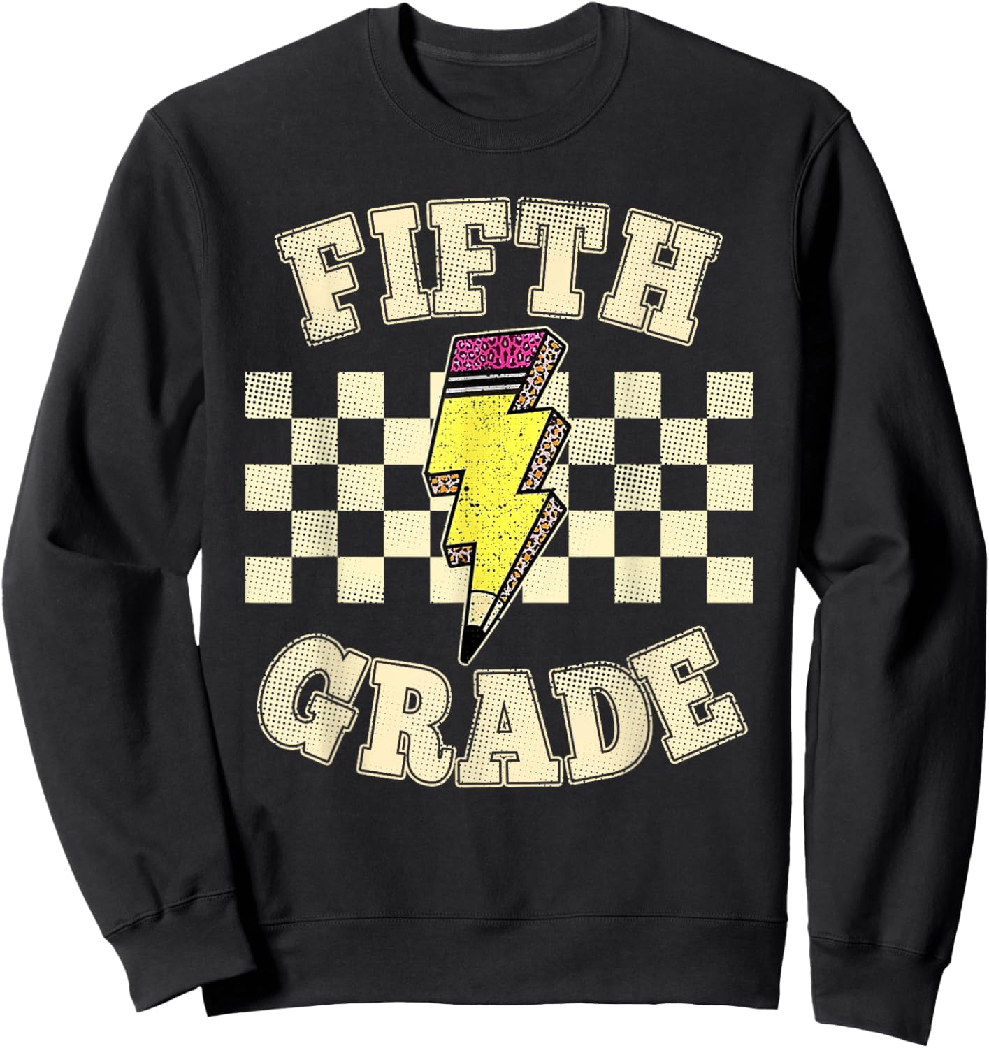 Fifth Grade Teacher First Day of 5th Grade Back to School Sweatshirt - Sweatshirt | Black