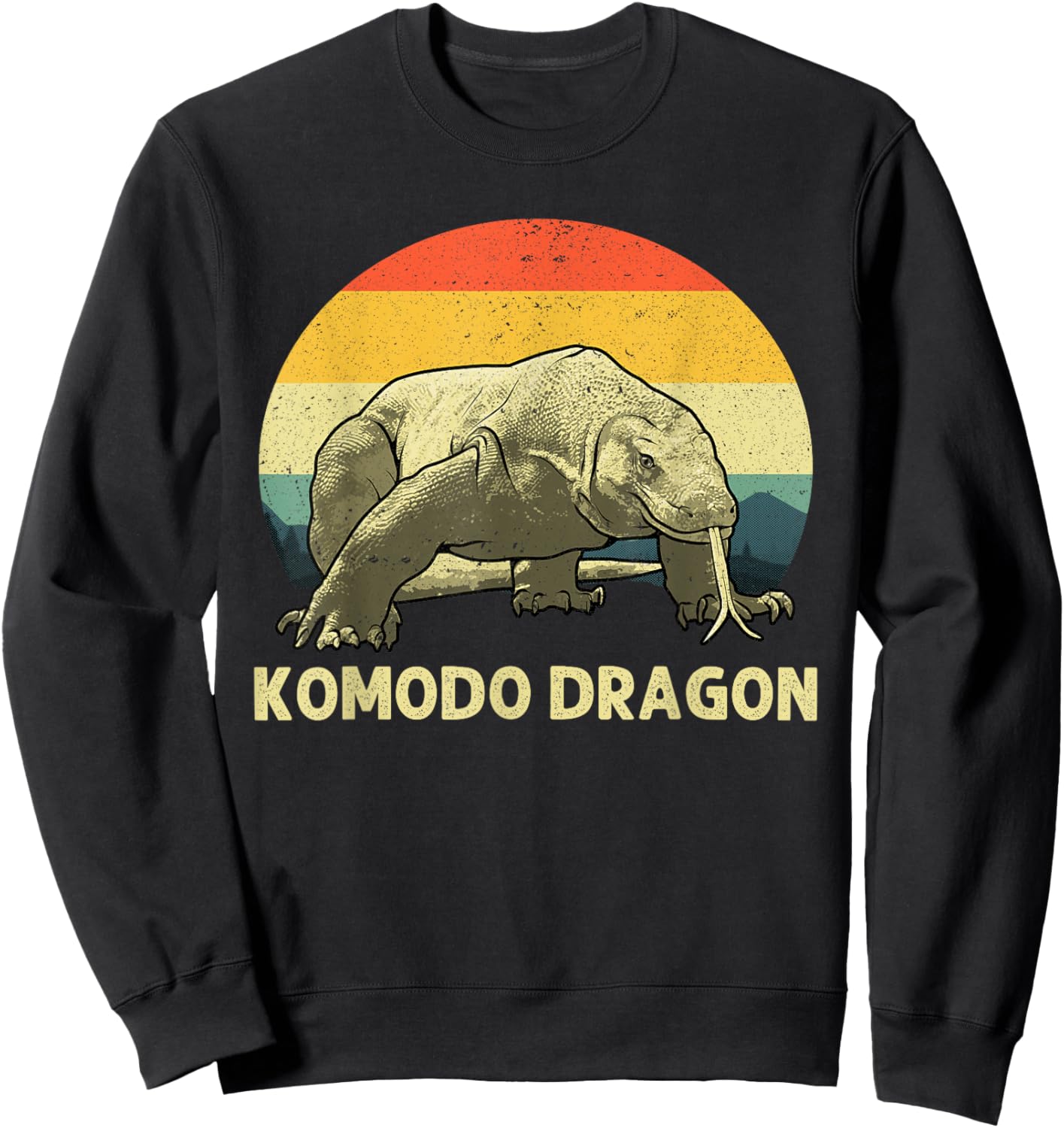 Komodo Dragon Design Women Kids Komodo Dragon Lover Sweatshirt - Sweatshirt | Black