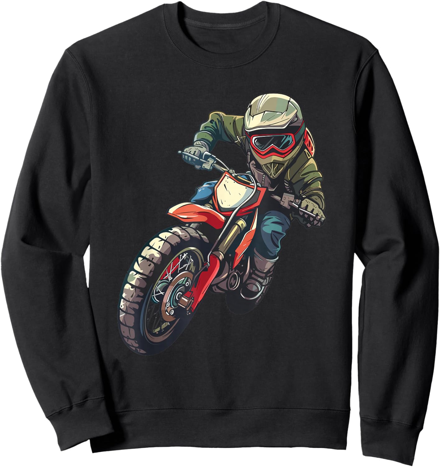 Kids Dirt Bike Sweatshirt - Sweatshirt | Black