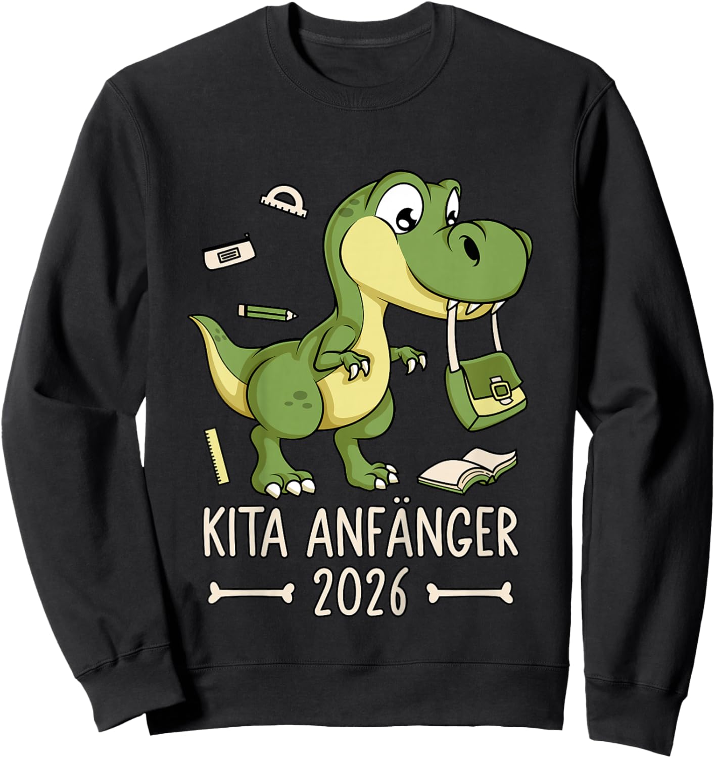 Nursery for Beginners 2026 Dino Nursery Child Sweatshirt - Sweatshirt | Black