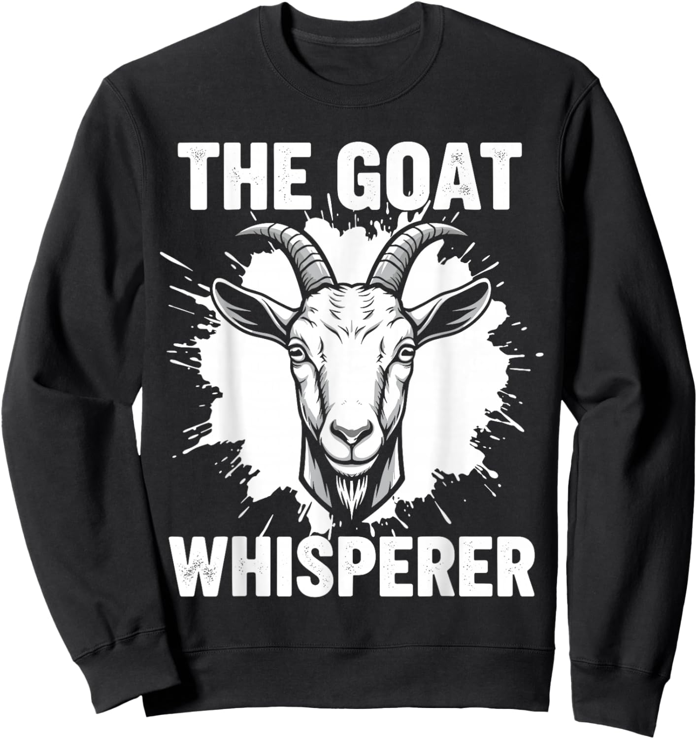 The Goat Whisperer Shirt Men Women, Funny Goat Lovers Sweatshirt - Sweatshirt | Black