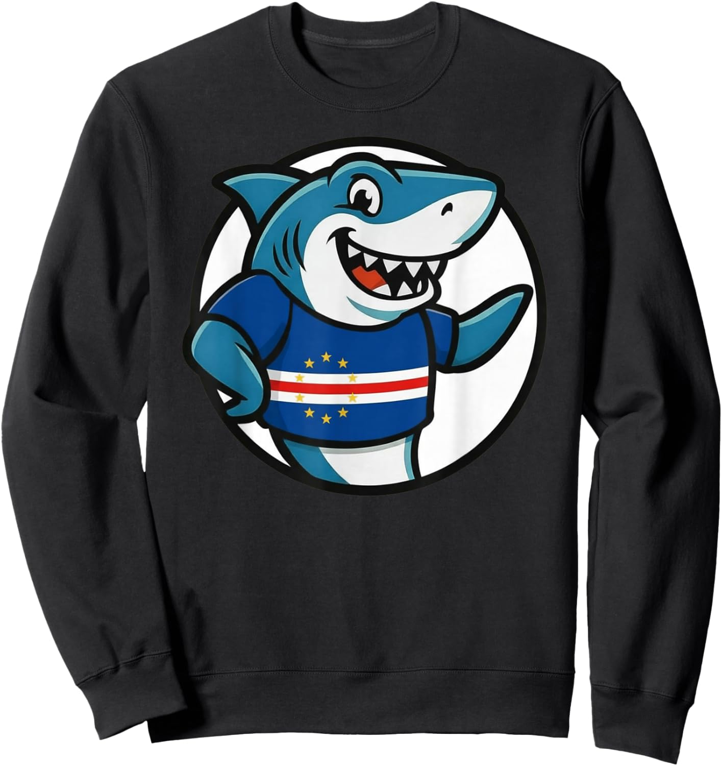 Cape Verde Shark Flag Funny Cape Verdean Sweatshirt - Sweatshirt | Black