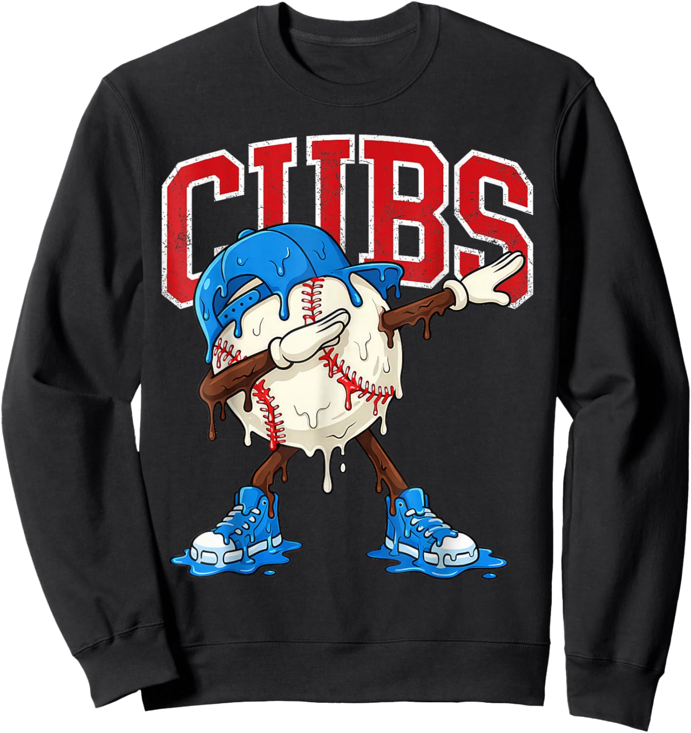 Vintage Cubs Name Personalized Retro Women Kid Sweatshirt - Sweatshirt | Black