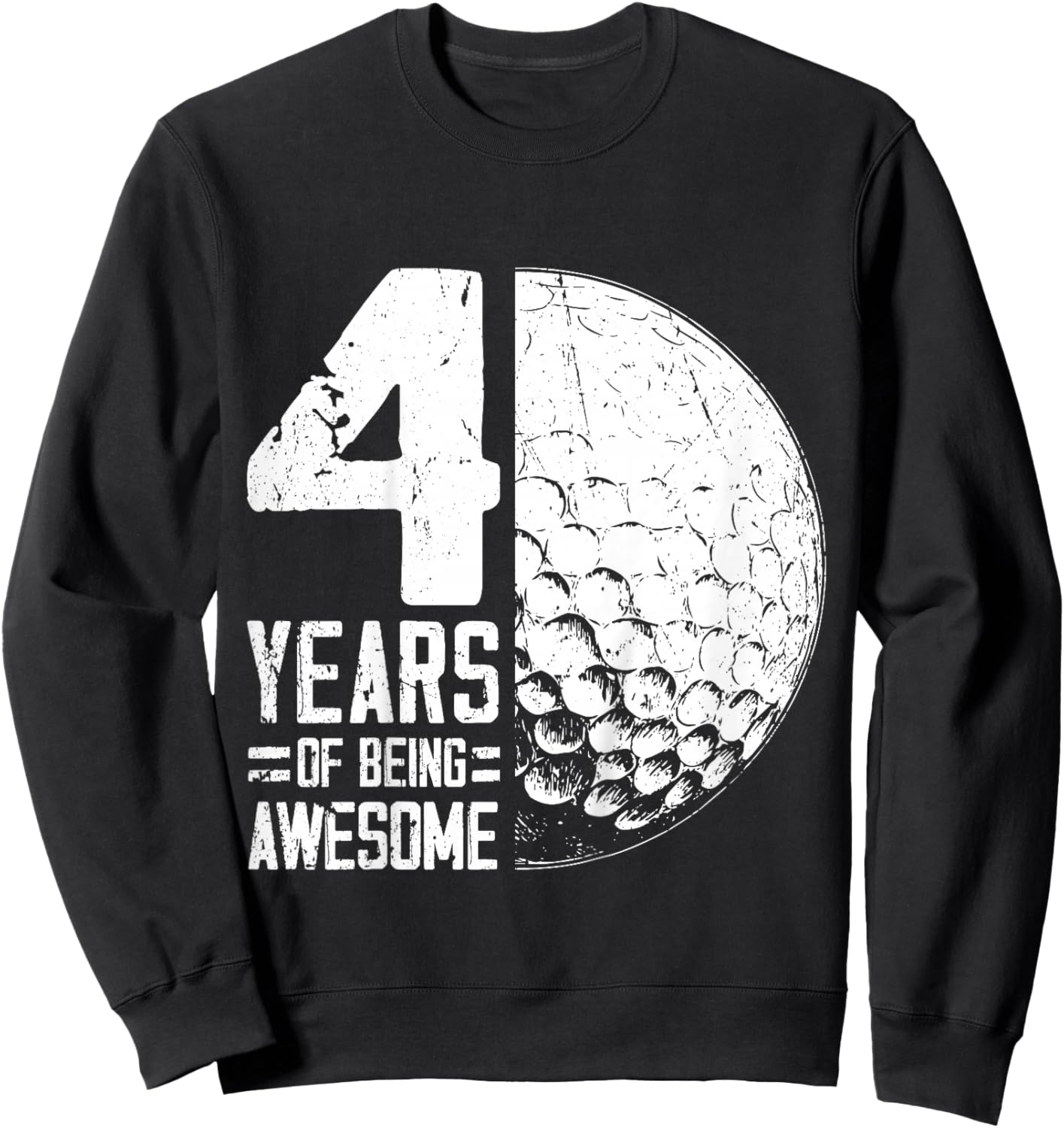 4th Birthday Boys Golf Player Golf 4 Years Old Sweatshirt - Sweatshirt | Black