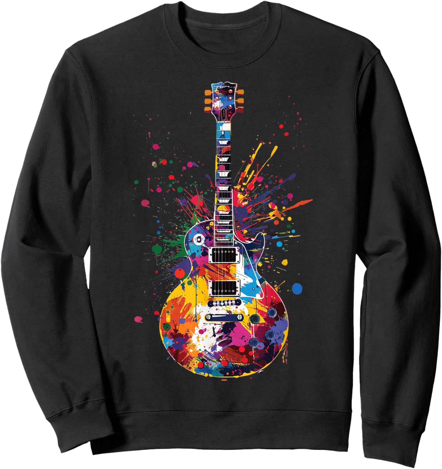Guitar Guitars Player Guitarist Sweatshirt - Sweatshirt | Black