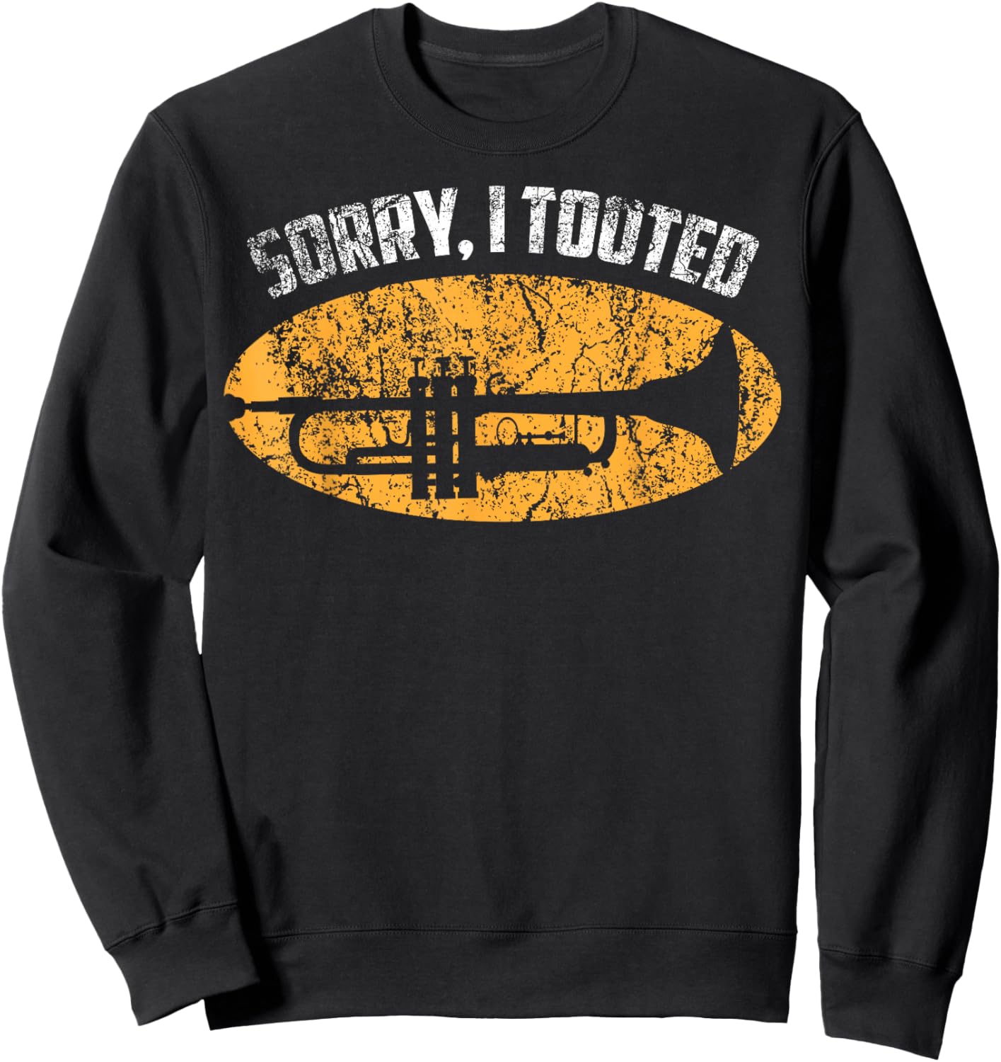 Funny Trumpet Design Women Trumpetist Trumpet Player Sweatshirt - Sweatshirt | Black