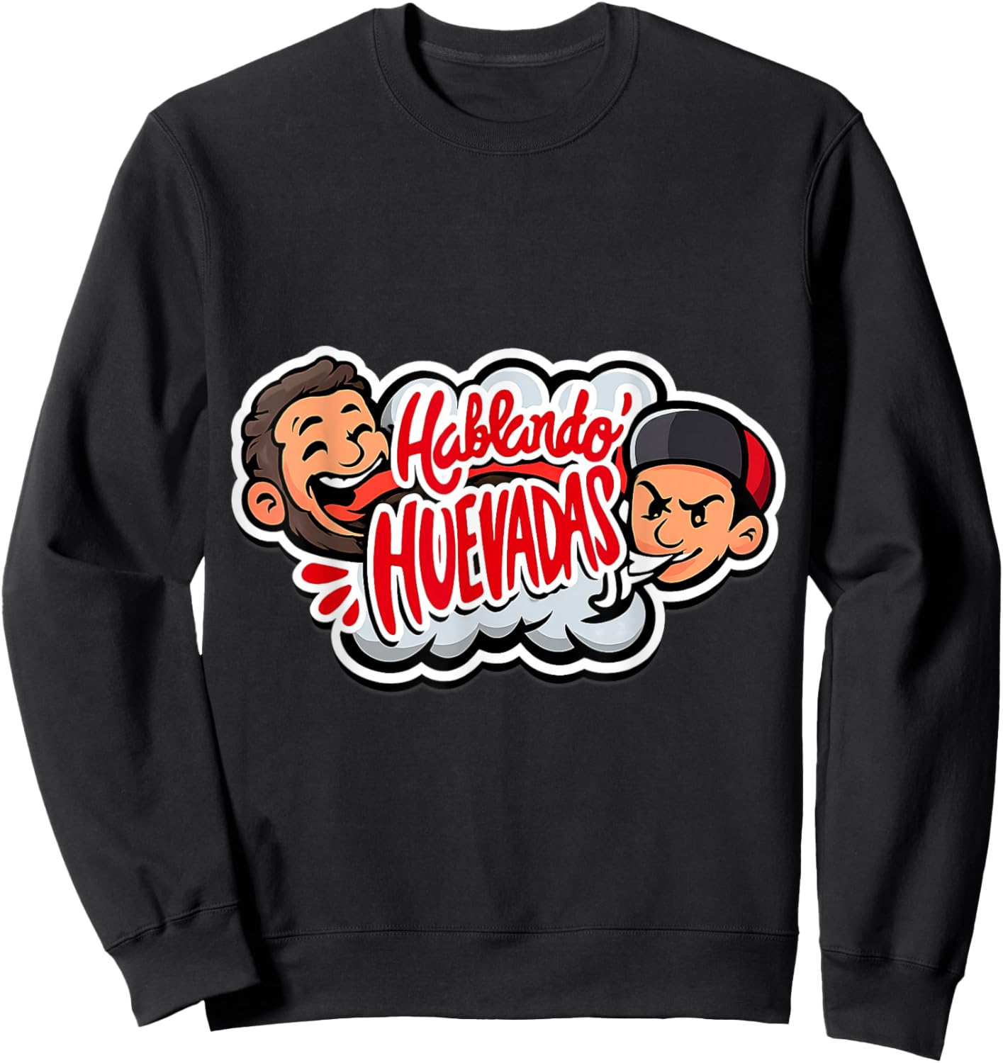 Hablando Huevadas Sweatshirt - Sweatshirt | Black