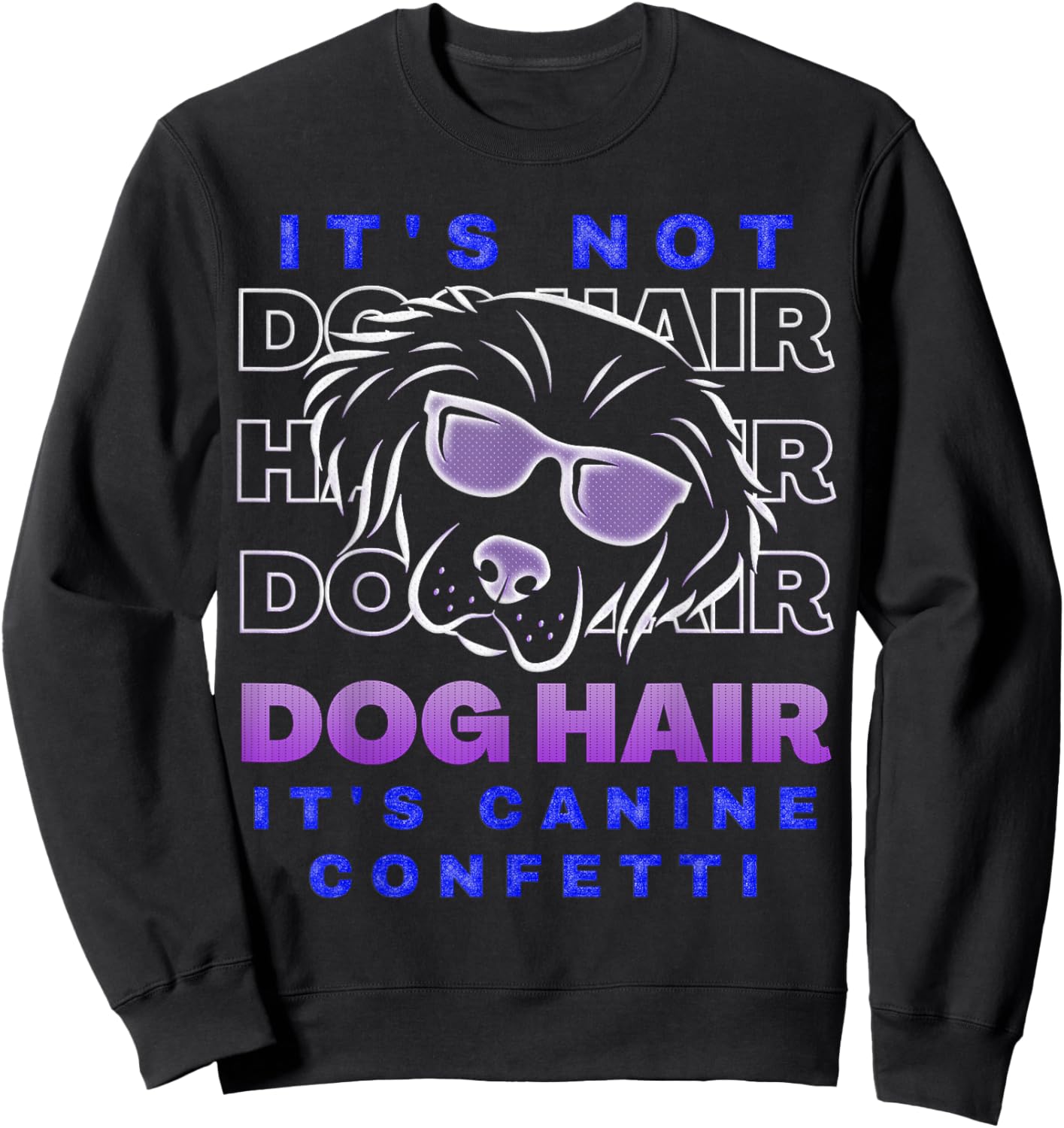 Dog Grooming Stylist Pet Lover Cute Paw Print Gifts Sweatshirt - Sweatshirt | Black