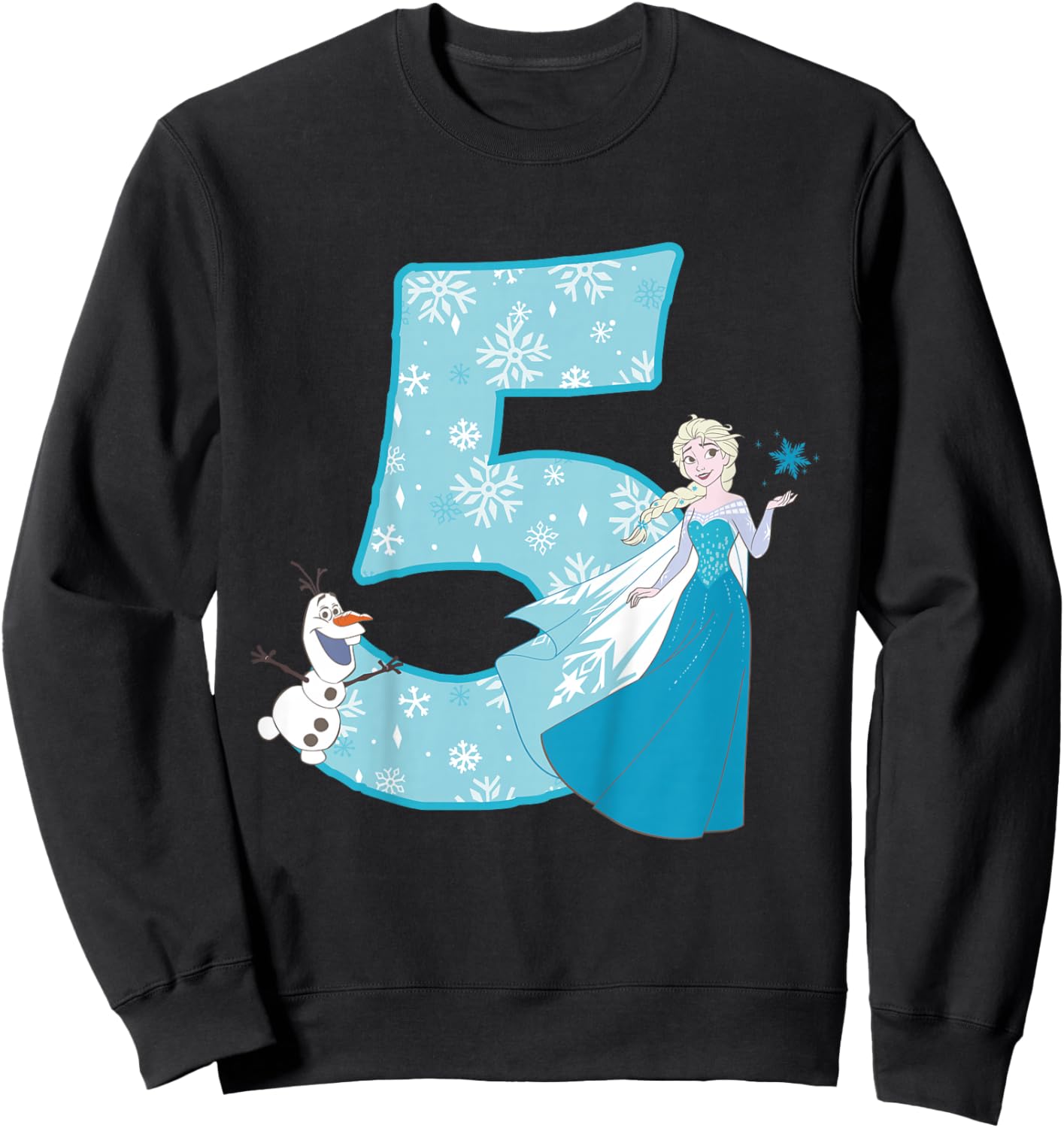 Frozen Elsa 5 Geburtstag Sweatshirt - Sweatshirt | Black