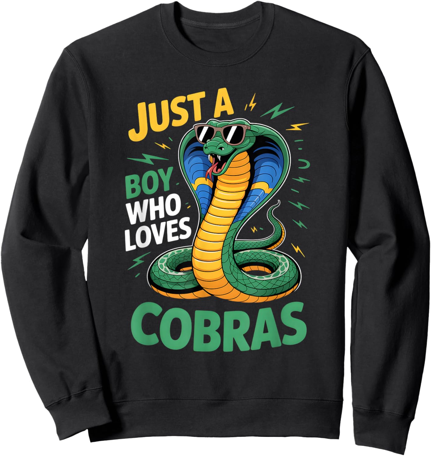 Boys Cobra Sweatshirt - Sweatshirt | Black