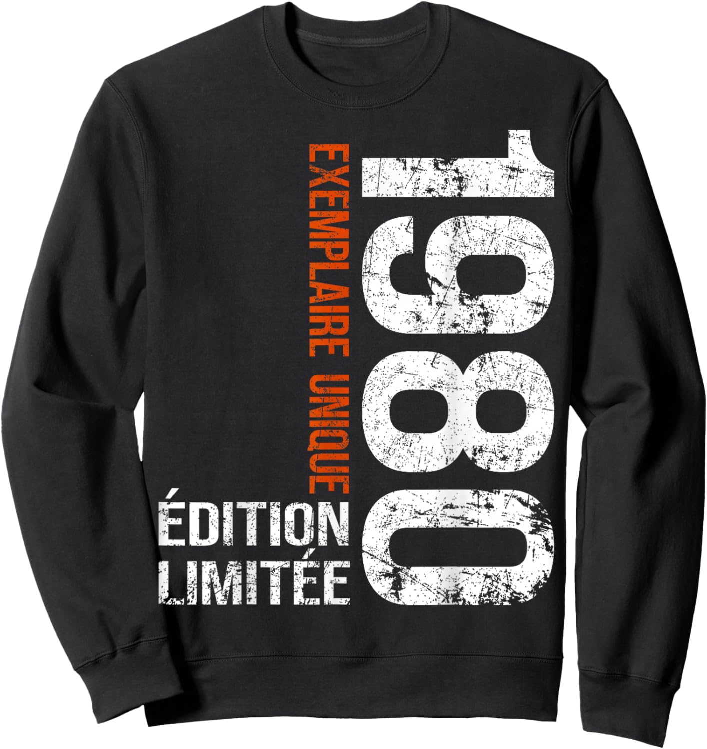 Vintage 1980 Gift 46 Years Man Birthday Humour Sweatshirt - Sweatshirt | Black