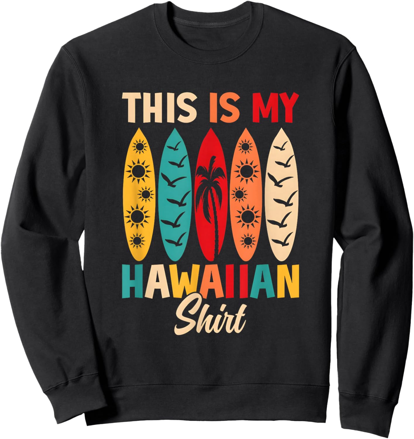 Vintage Tropical Sweatshirt - Sweatshirt | Black