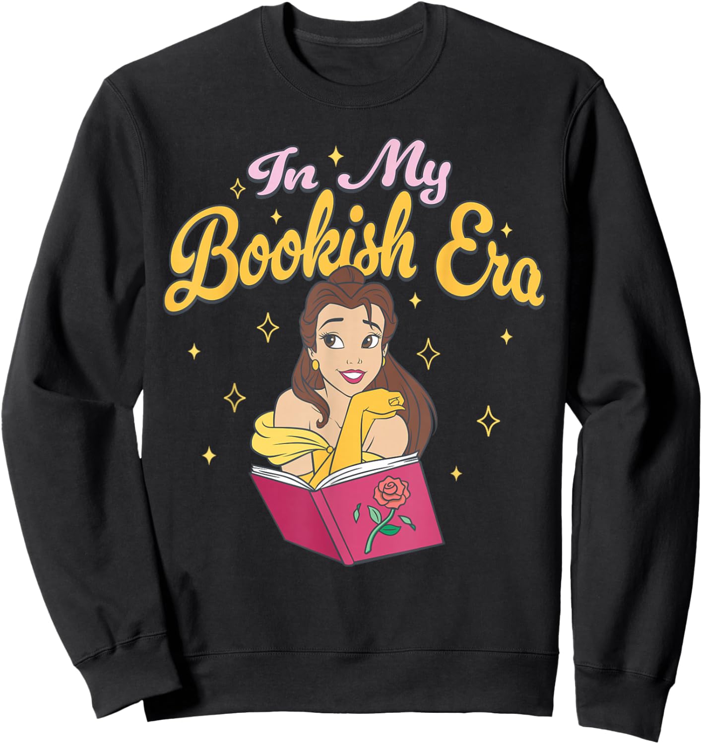 Disney Beauty and The Beast in My Bookish Era Sweatshirt - Sweatshirt | Black