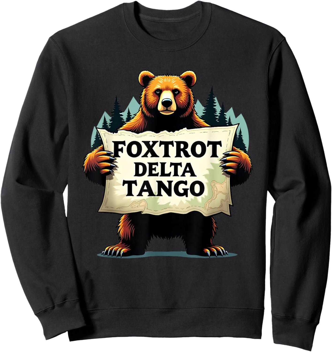 Funny Save our National Parks Democrat Political Bear Sweatshirt - Sweatshirt | Black