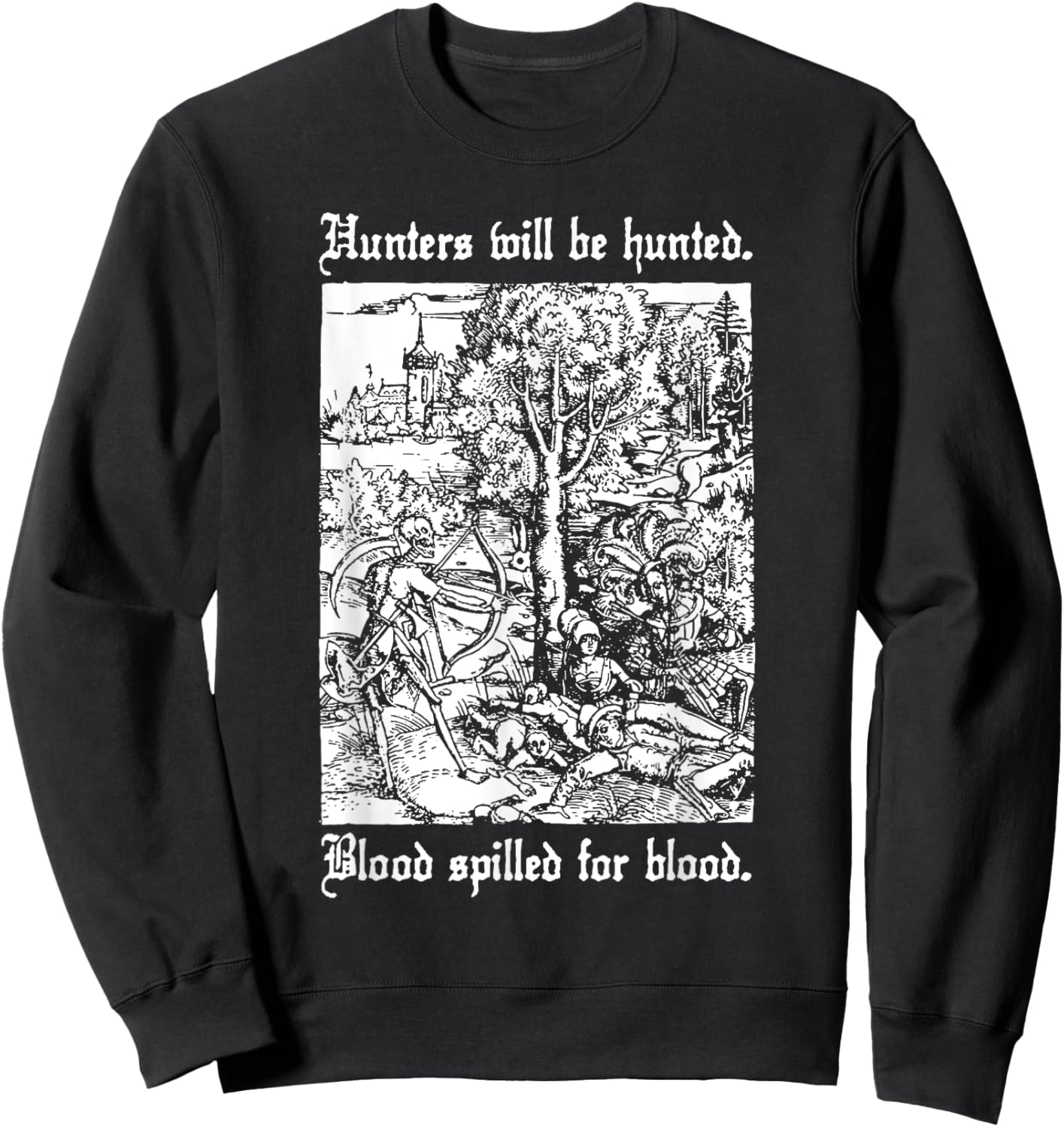 Hunters will be Hunted Animal Liberation Sweatshirt - Sweatshirt | Black