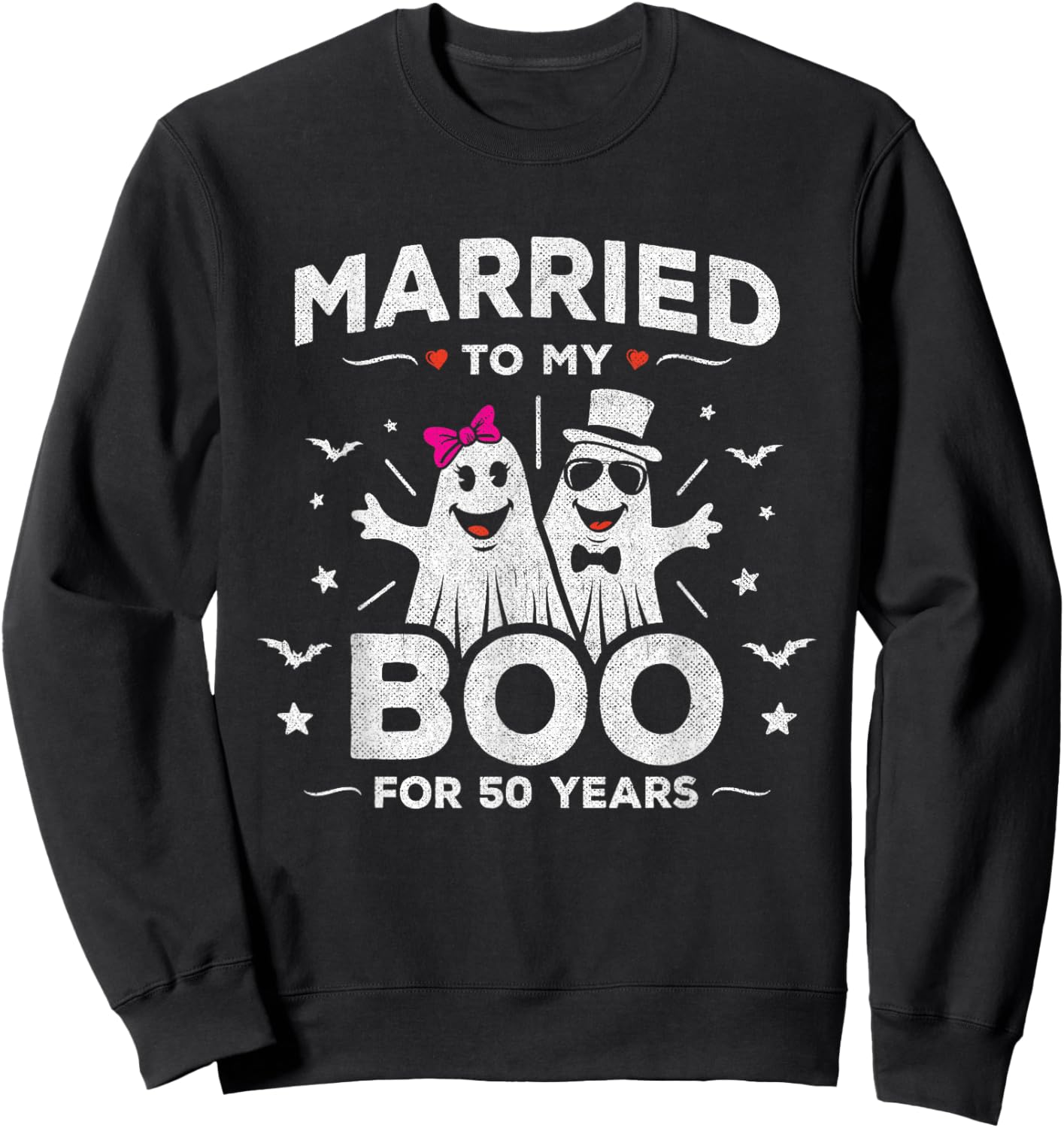 50th Wedding Anniversary October Wedding - 50th Anniversary Sweatshirt - Sweatshirt | Black