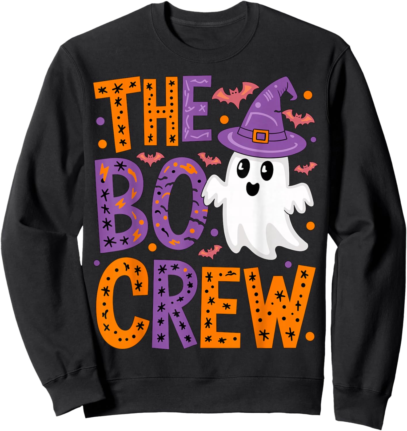 The Boo Crew Halloween Costume Sweatshirt - Sweatshirt | Black