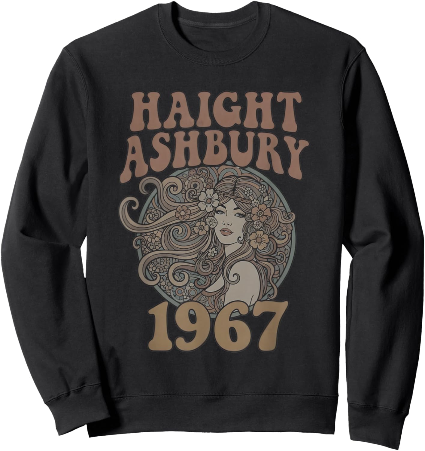 Haight Ashbury 1967 Shirt Vintage Hippie Summer of Love Sweatshirt - Sweatshirt | Black