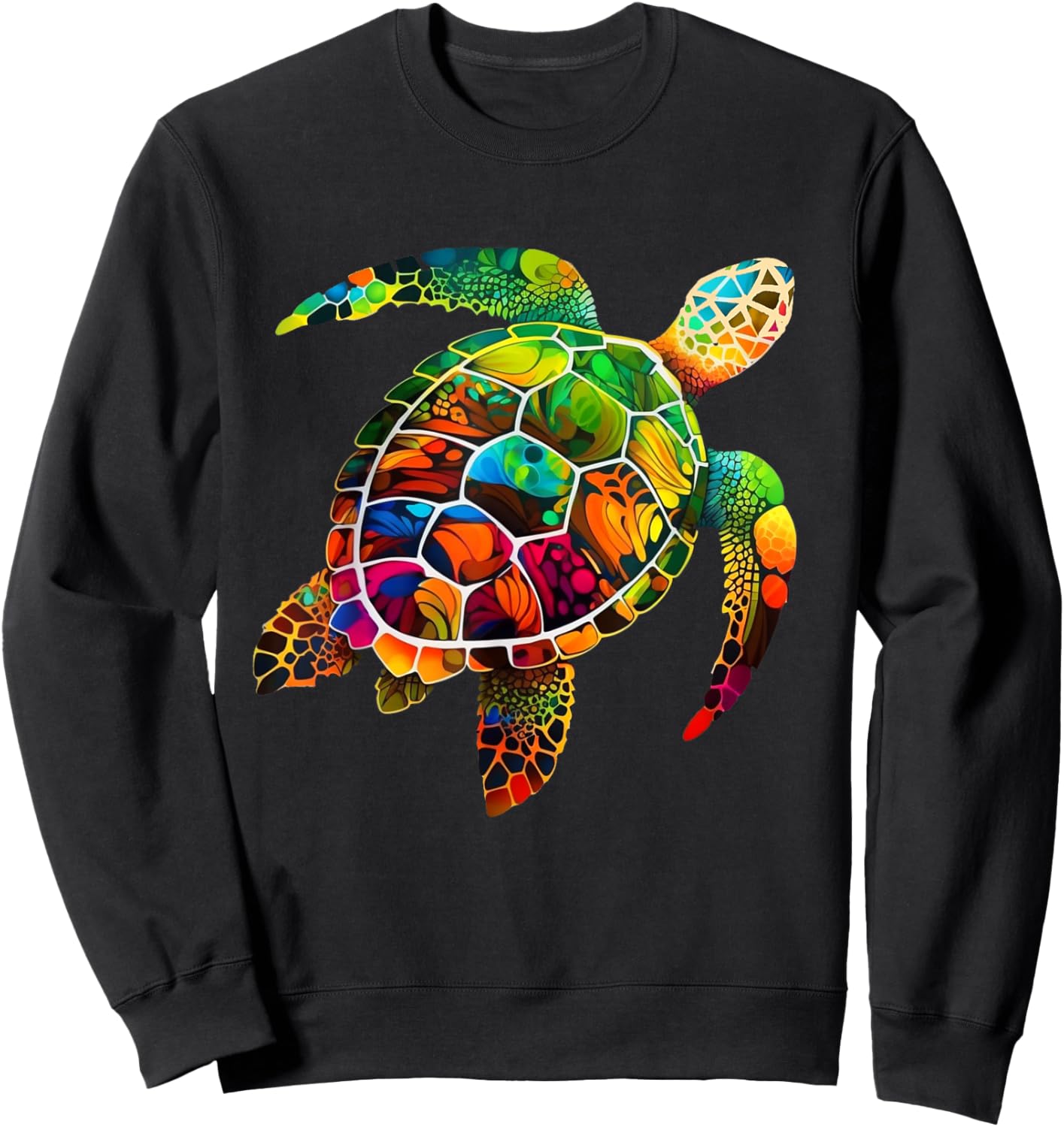Hawaiian Sea Turtle Hawaii Holiday Beach Summer Maui Sweatshirt - Sweatshirt | Black