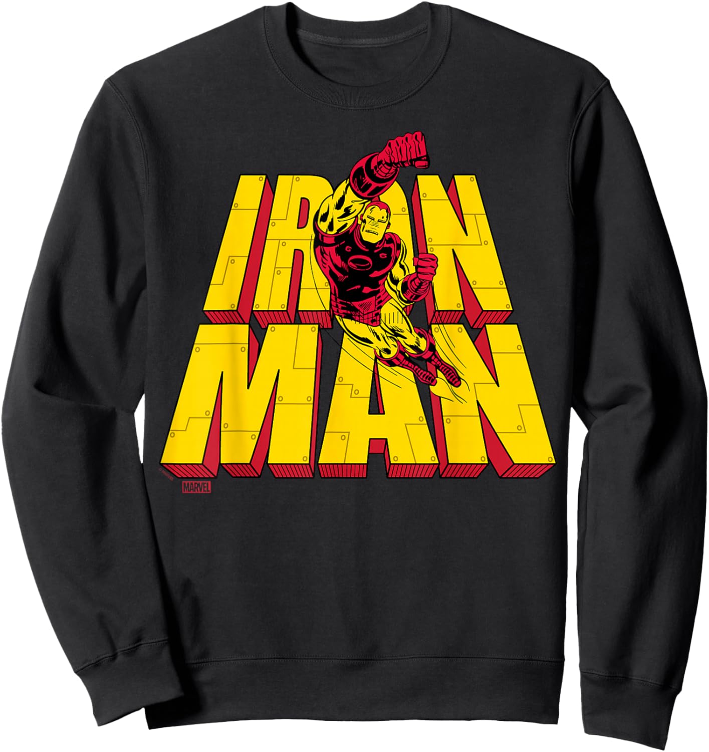 Iron Man - Stacked Sweatshirt - Sweatshirt | Black