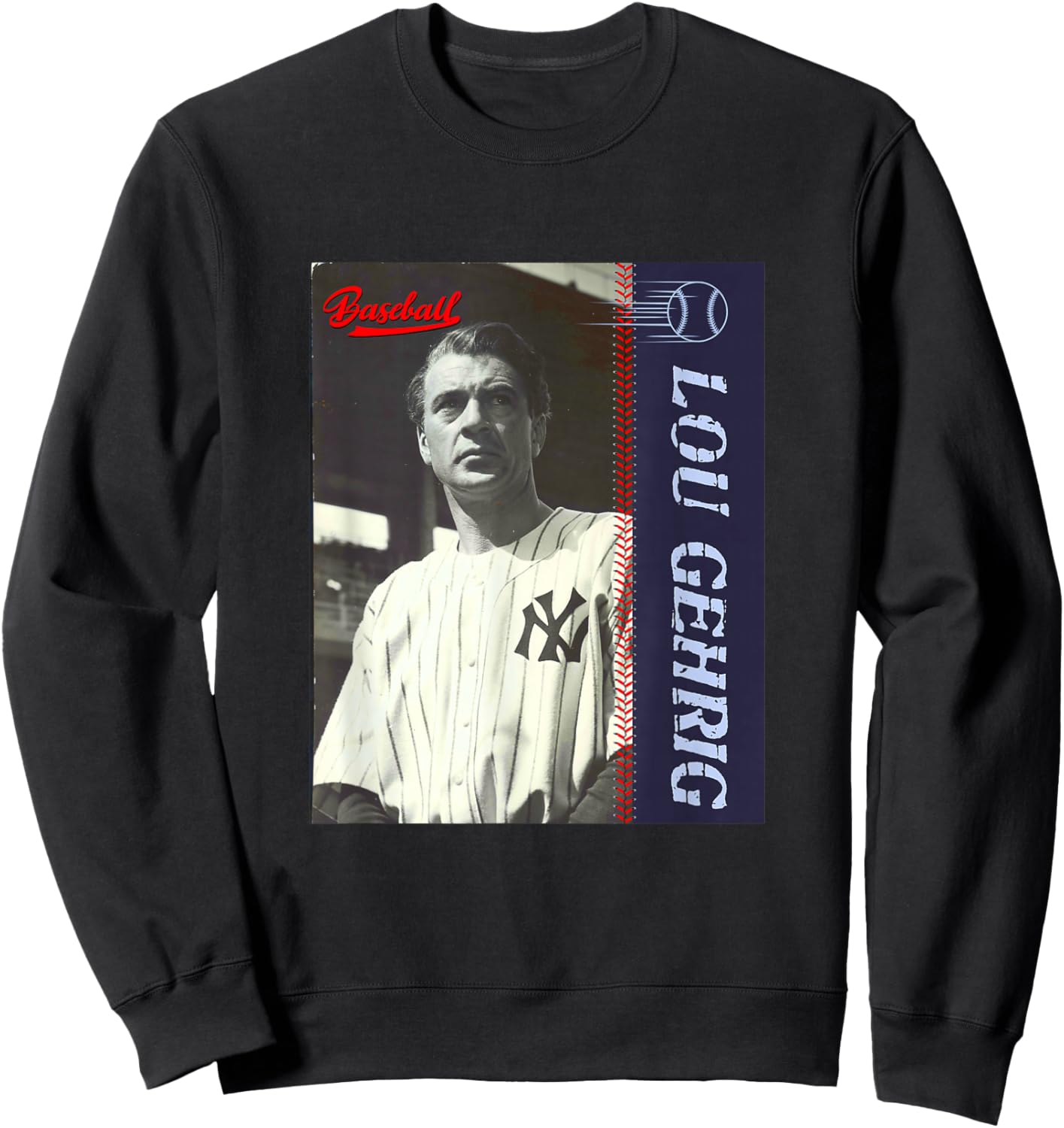 Lou Geherig_002 Sweatshirt - Sweatshirt | Black
