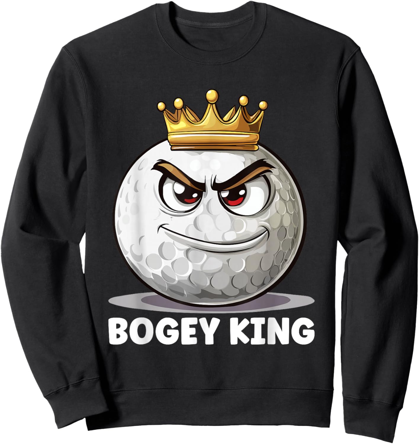 Bad Golf Player Bogey King Bogey Golf Sweatshirt - Sweatshirt | Black